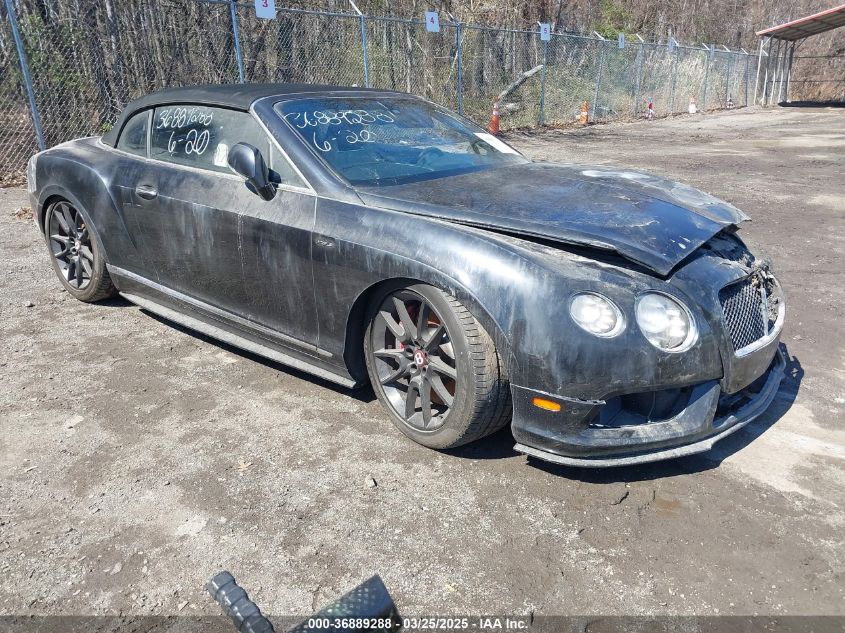 2014 Bentley Continental GT, VIN SCBGH3ZA2EC096873 — Engine fire