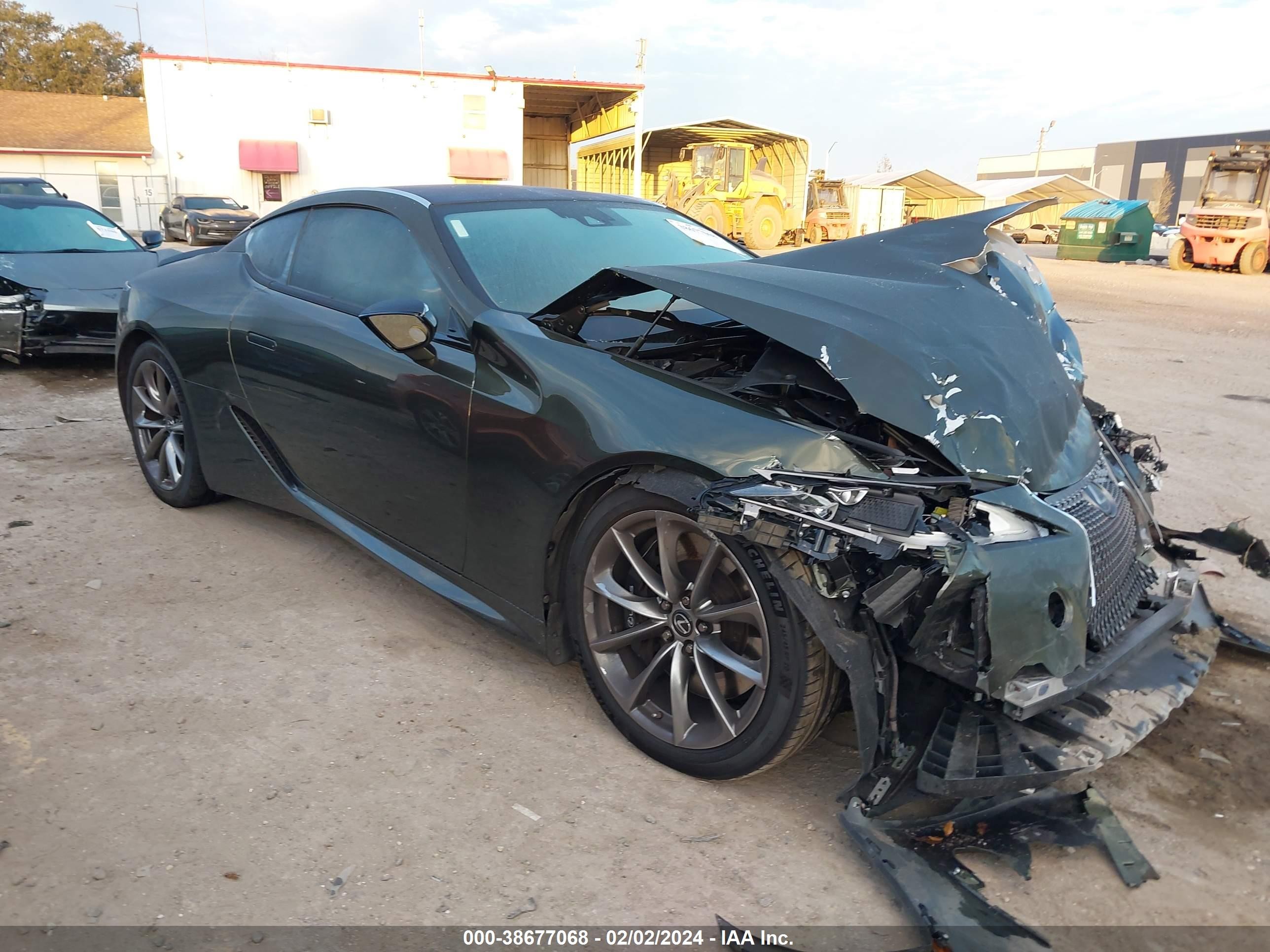 2021 Lexus LC 500h, VIN JTHAP5AY9MA100405 — Front end