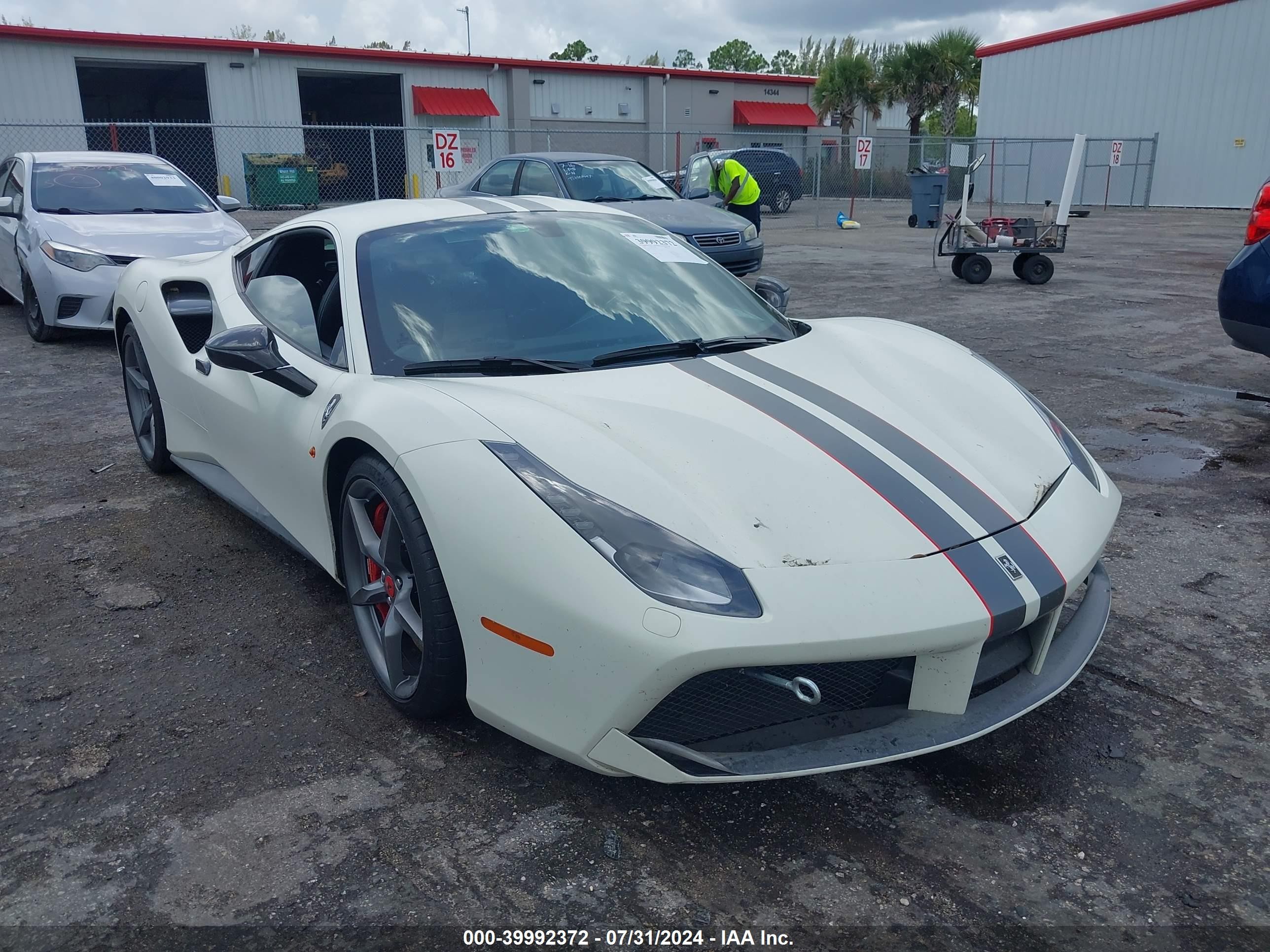 2018 Ferrari 488, VIN ZFF79ALA4J0237401 — Water / flood
