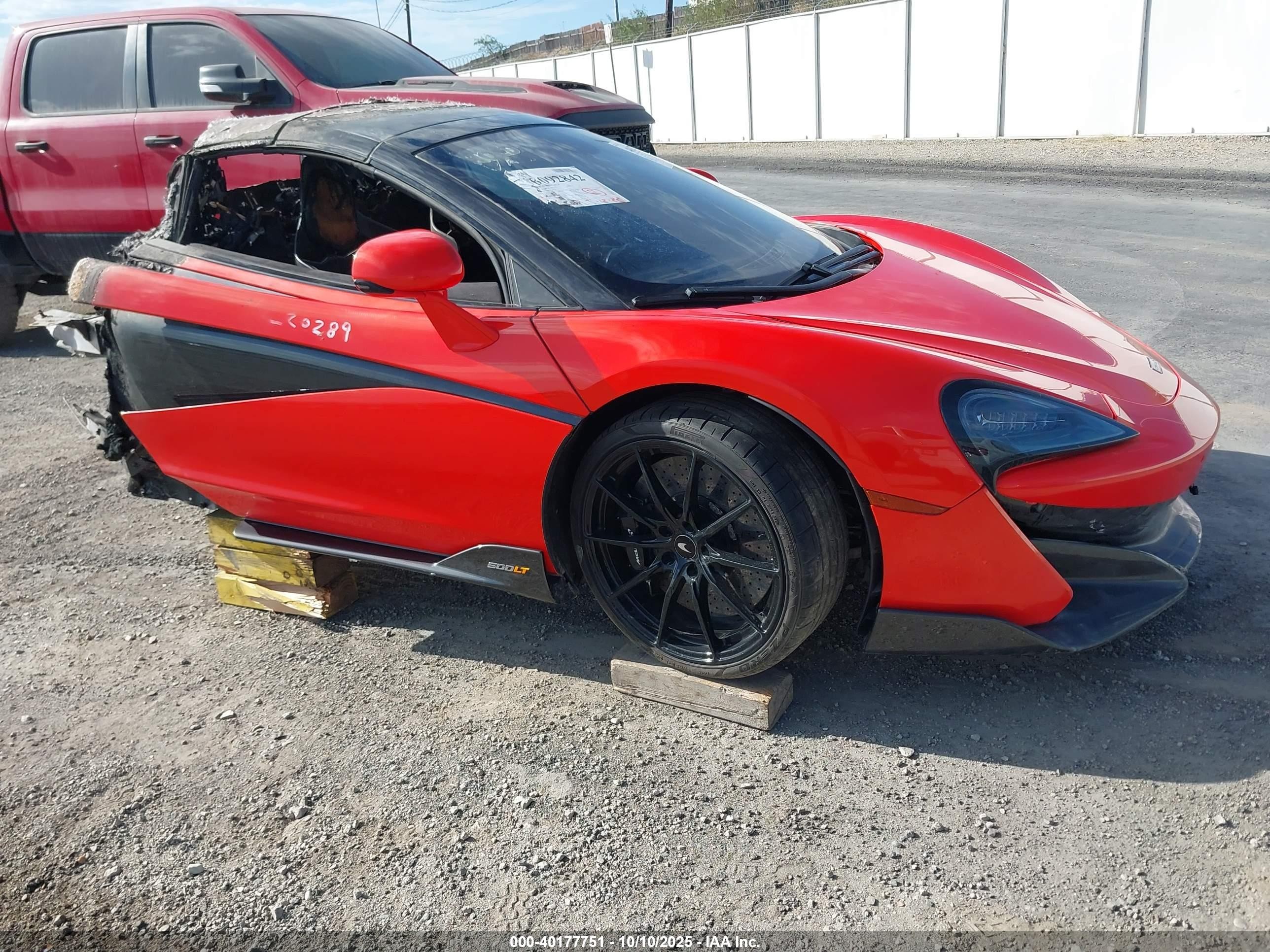 2020 McLaren 600LT, VIN SBM13SAA6LW007770 — Burn