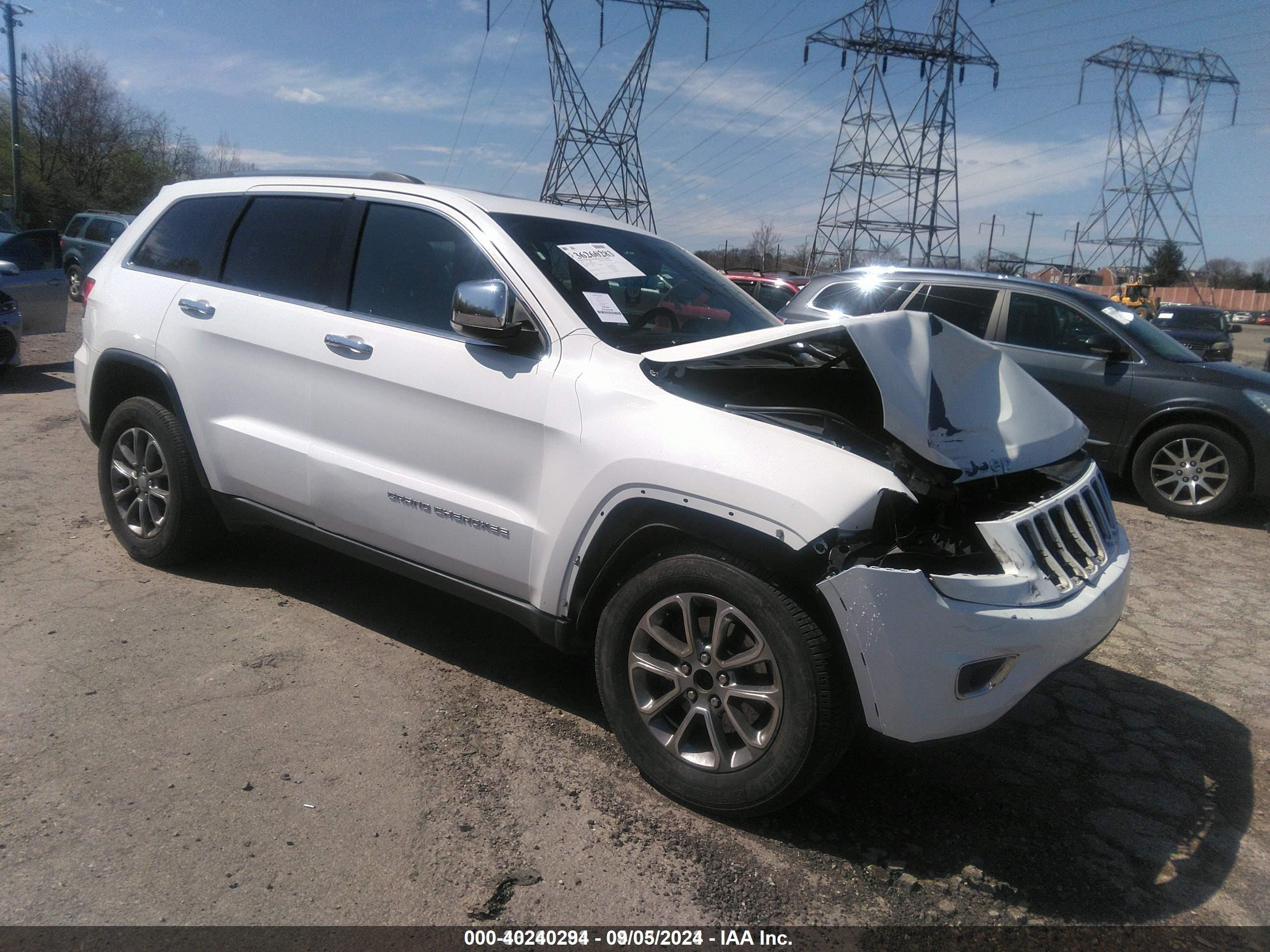 2014 Jeep Grand Cherokee Limited, VIN 1C4RJFBG2EC497995 — Front end