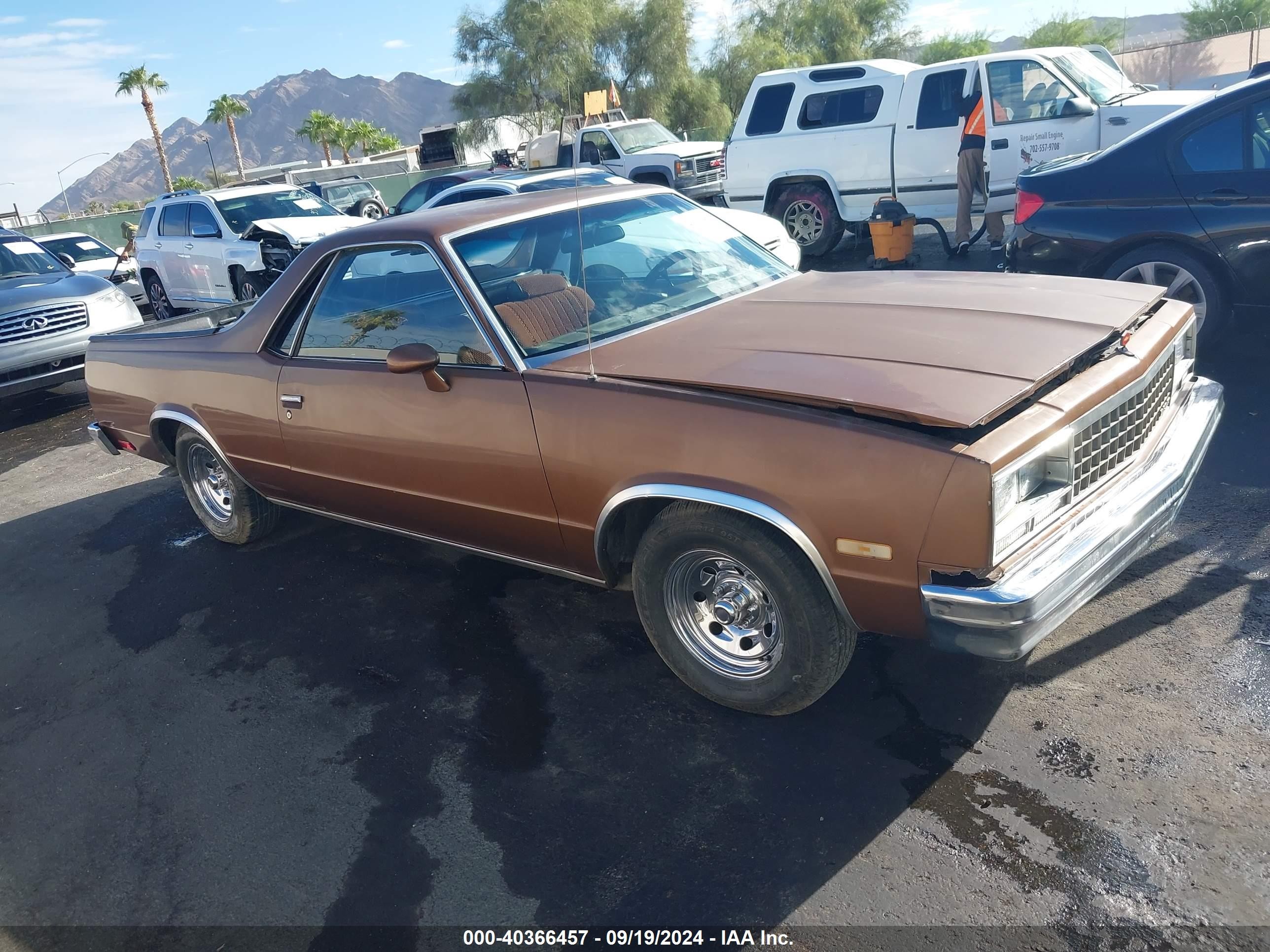1983 Chevrolet El Camino, VIN 1GCCW80H4DR168516 — Front end