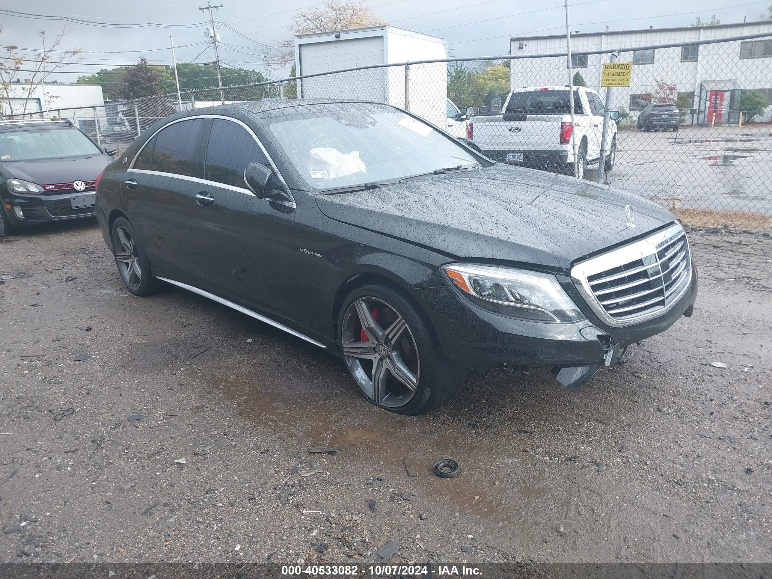 2015 Mercedes-Benz S 63 AMG, VIN WDDUG7JB1FA122123 — Theft recovery
