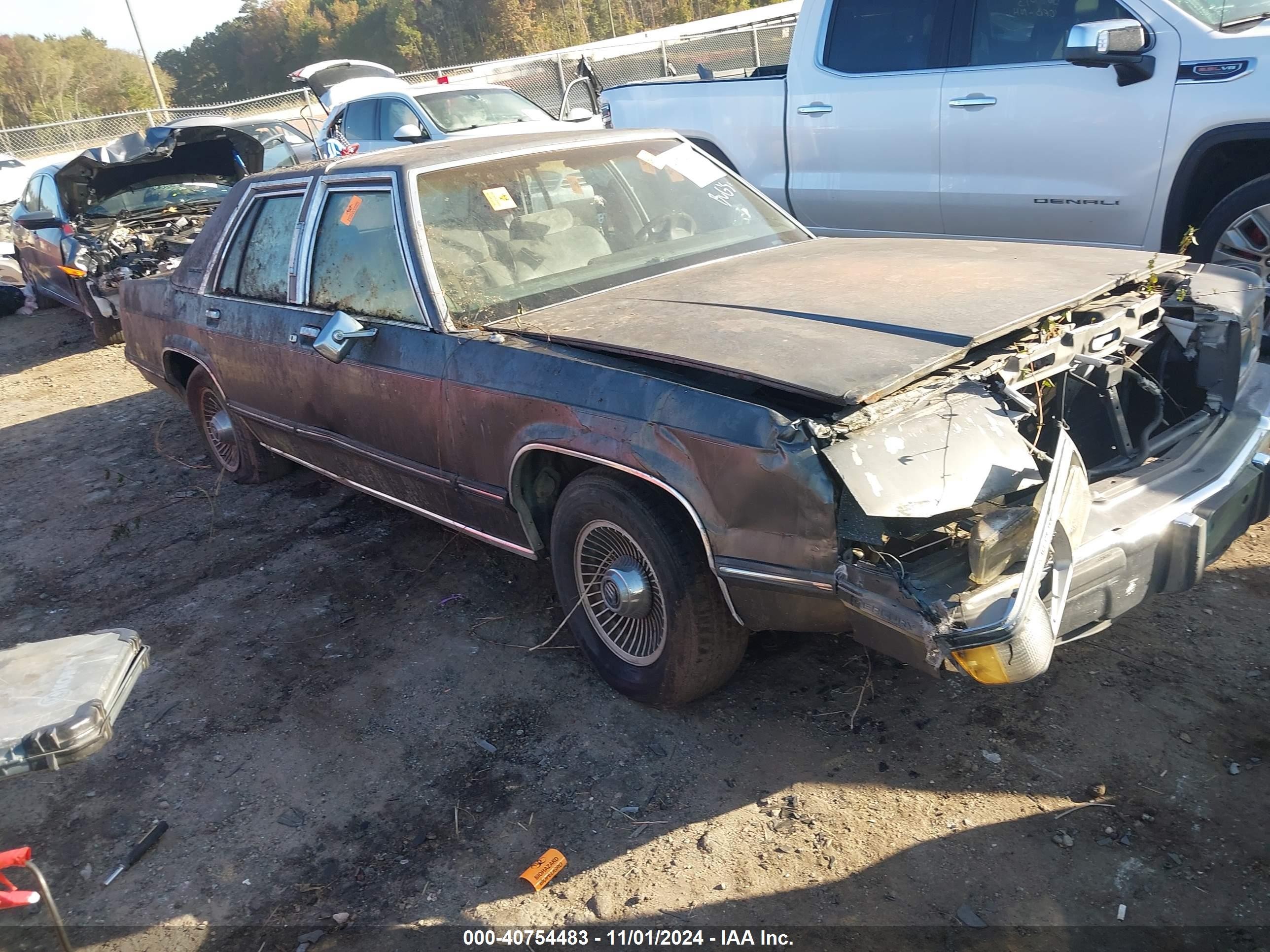 1991 Mercury Grand Marquis, VIN 2MECM74F0MX629739 — Front end