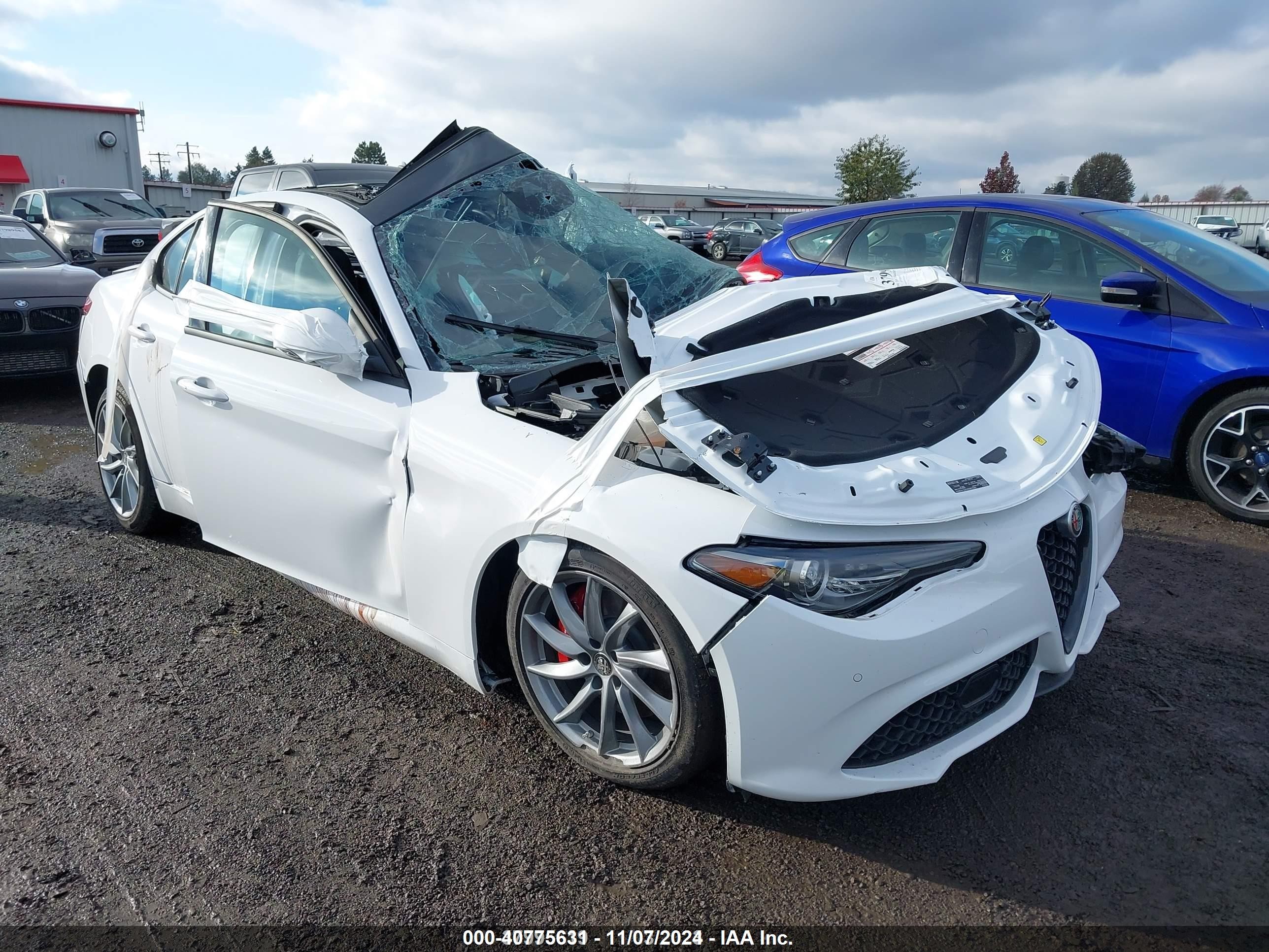2023 Alfa Romeo Giulia, VIN ZARFAMAN5P7671681 — Biohazard / chemical