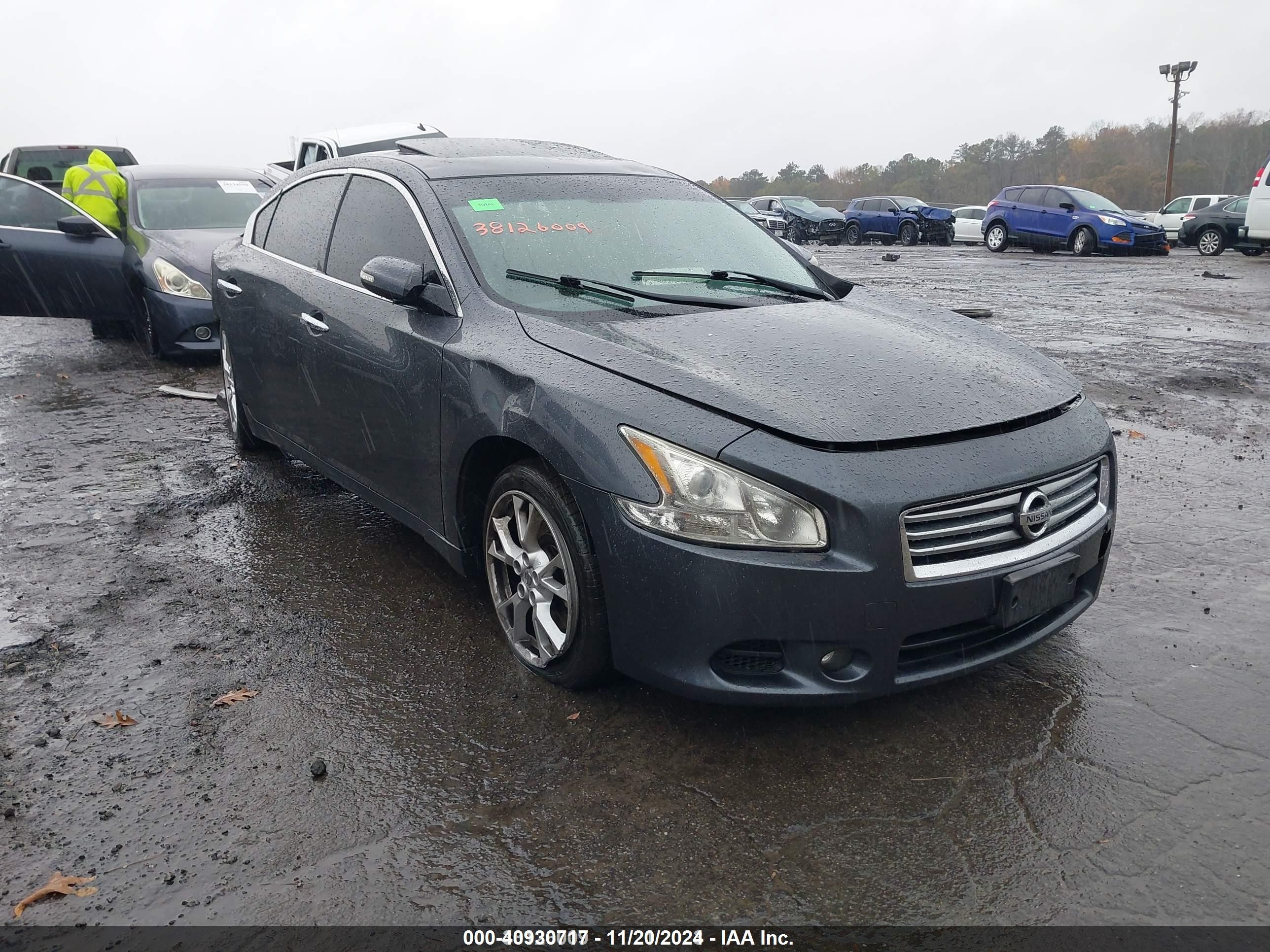 2012 Nissan Maxima SV, VIN 1N4AA5APXCC804809 — Опрокидывание