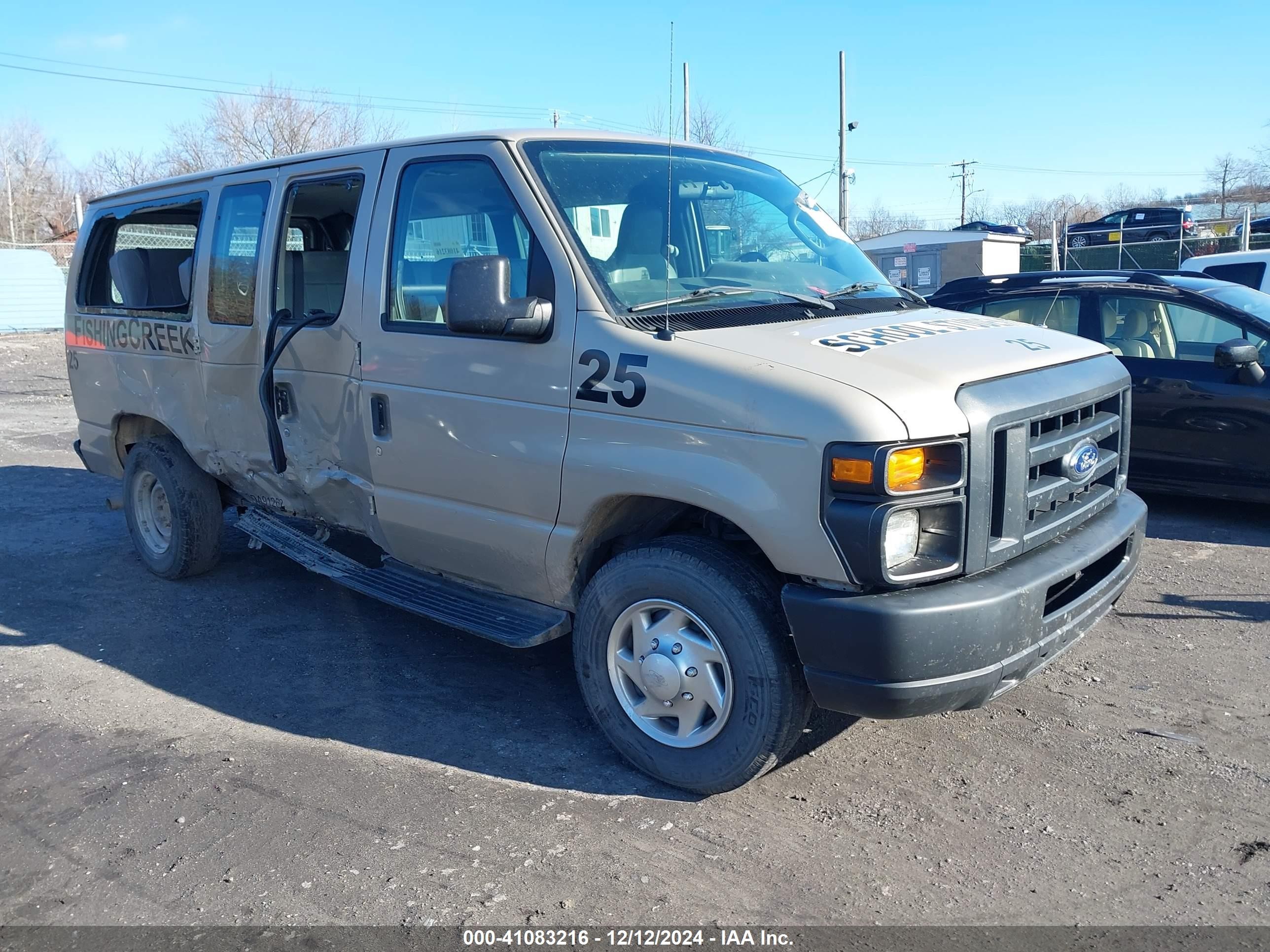 2013 Ford E-Series Commercial, VIN 1FTCE2EL5DDA91262 — Side