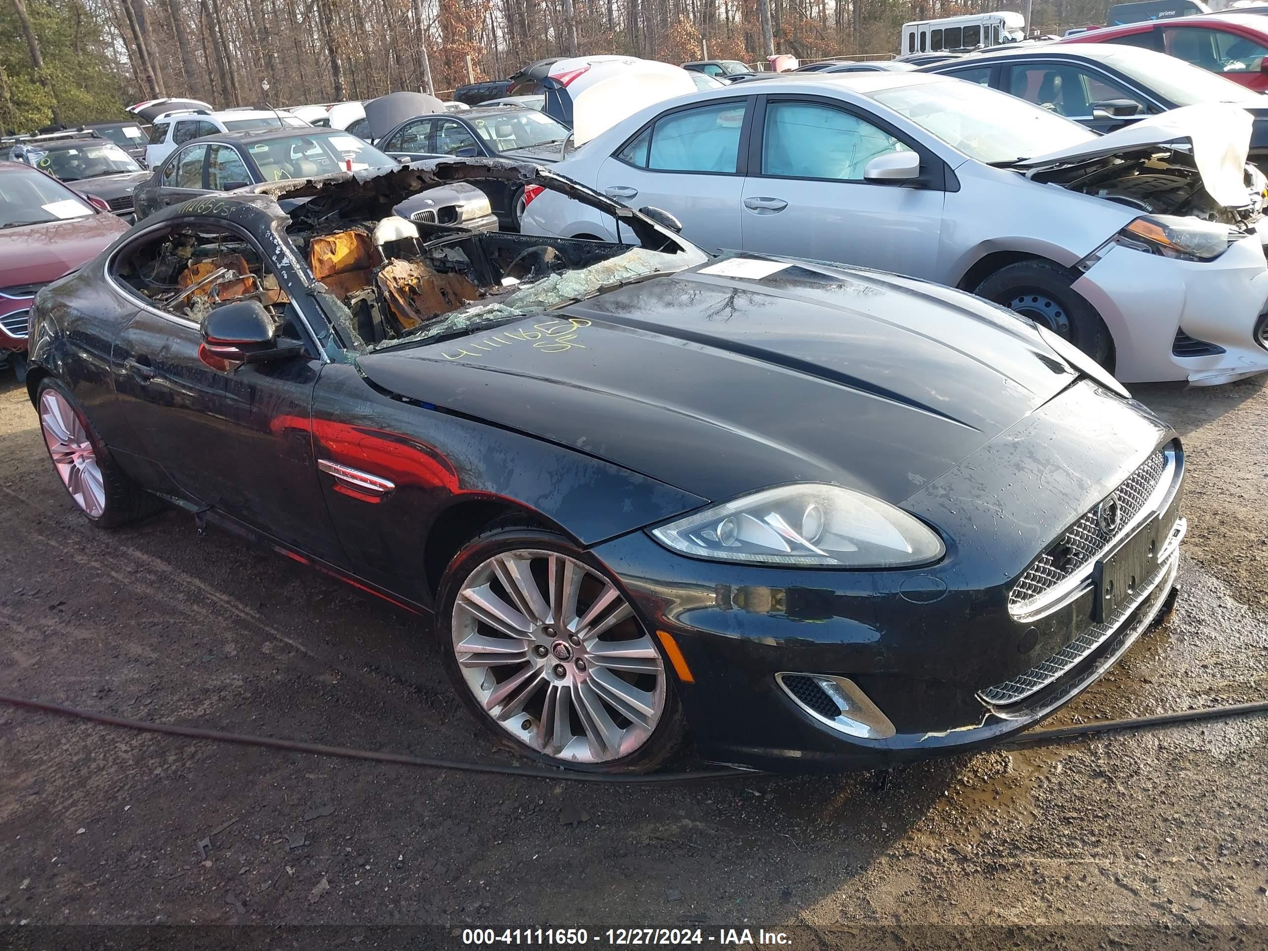 2012 Jaguar XK, VIN SAJWA4FB3CLB46987 — Interior fire