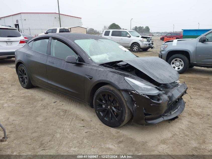 2022 Tesla Model 3, VIN 5YJ3E1EA6NF186383 — Front end