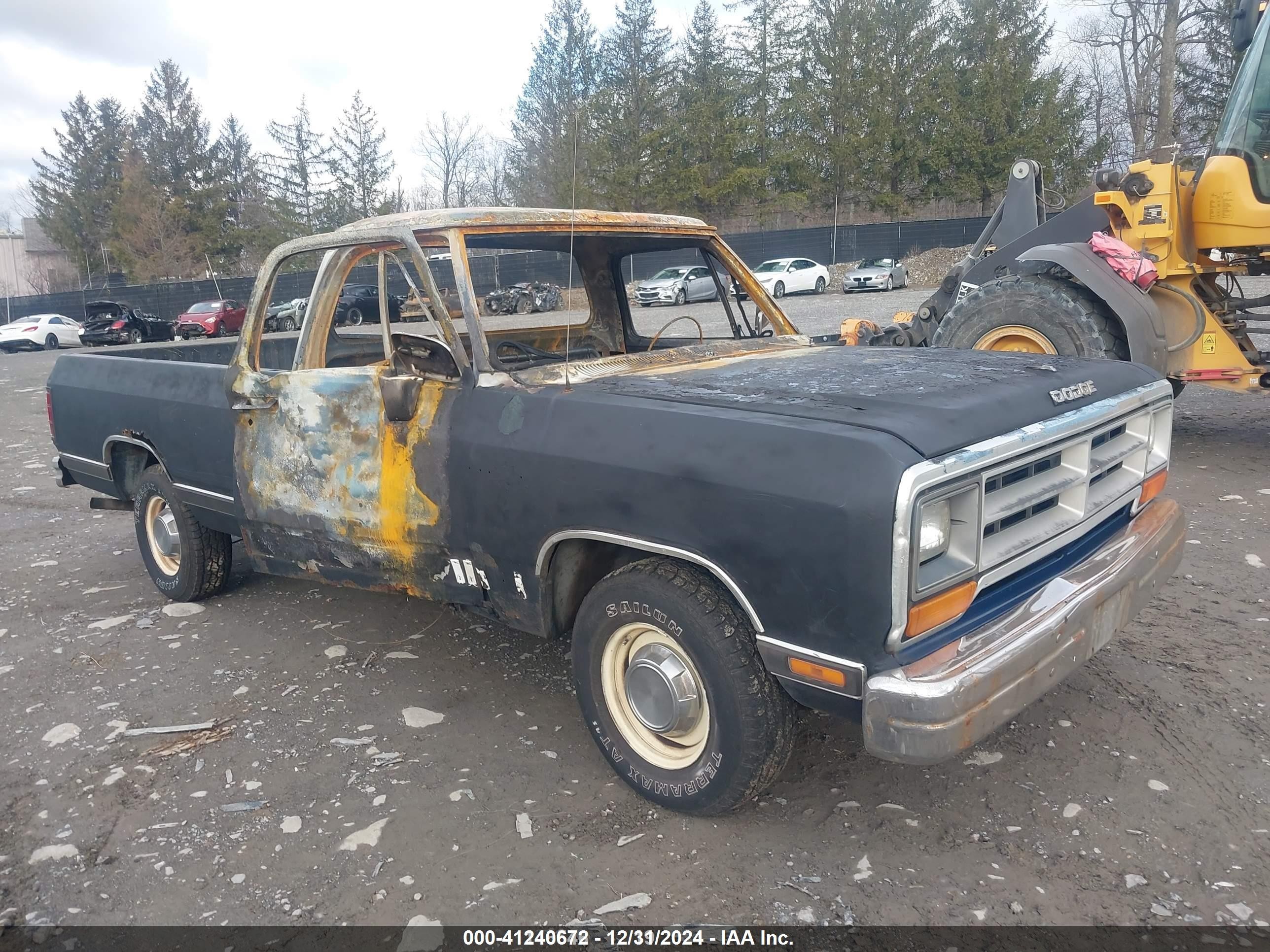 1989 Dodge RAM, VIN 1B7FE06Y4KS089541 — Burn