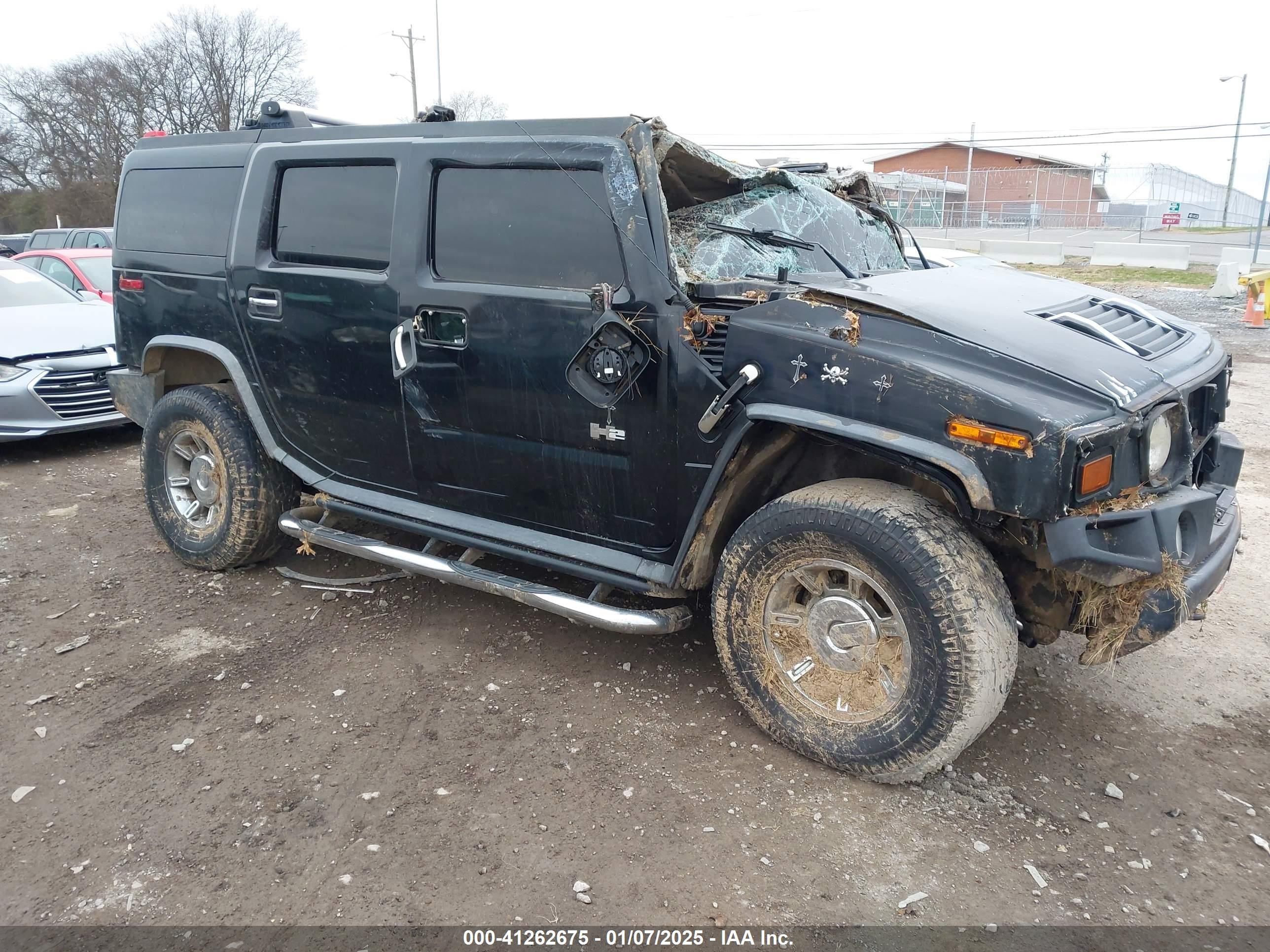 2007 Hummer H2 SUV, VIN 5GRGN23UX7H111093 — Опрокидывание