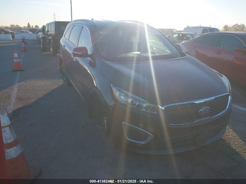 2016 Kia Sorento LX, VIN 5XYPG4A32GG058979 — Theft recovery