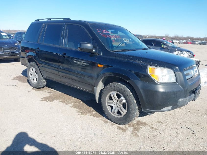 2008 Honda Pilot VP, VIN 5FNYF18238B049364 — Фото с аукциона
