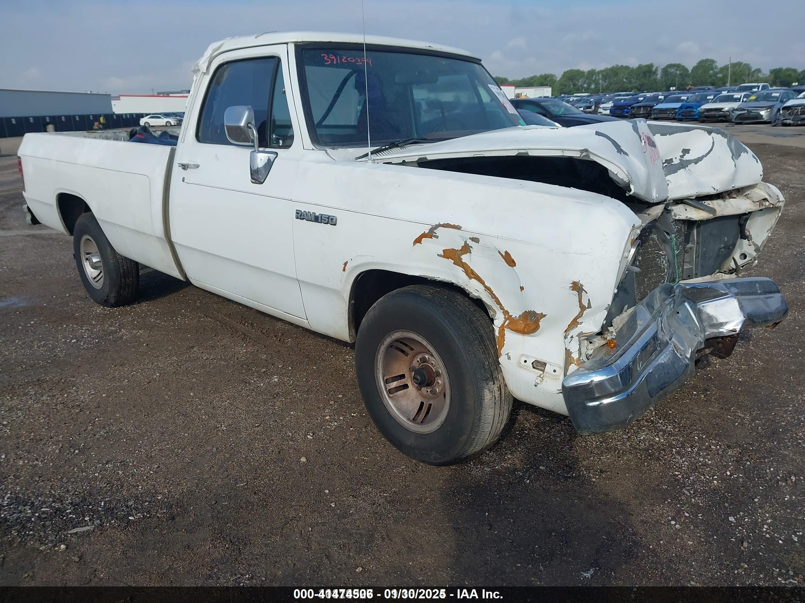 1991 Dodge D Series, VIN 1B7HE16Y4MS238533 — Front end