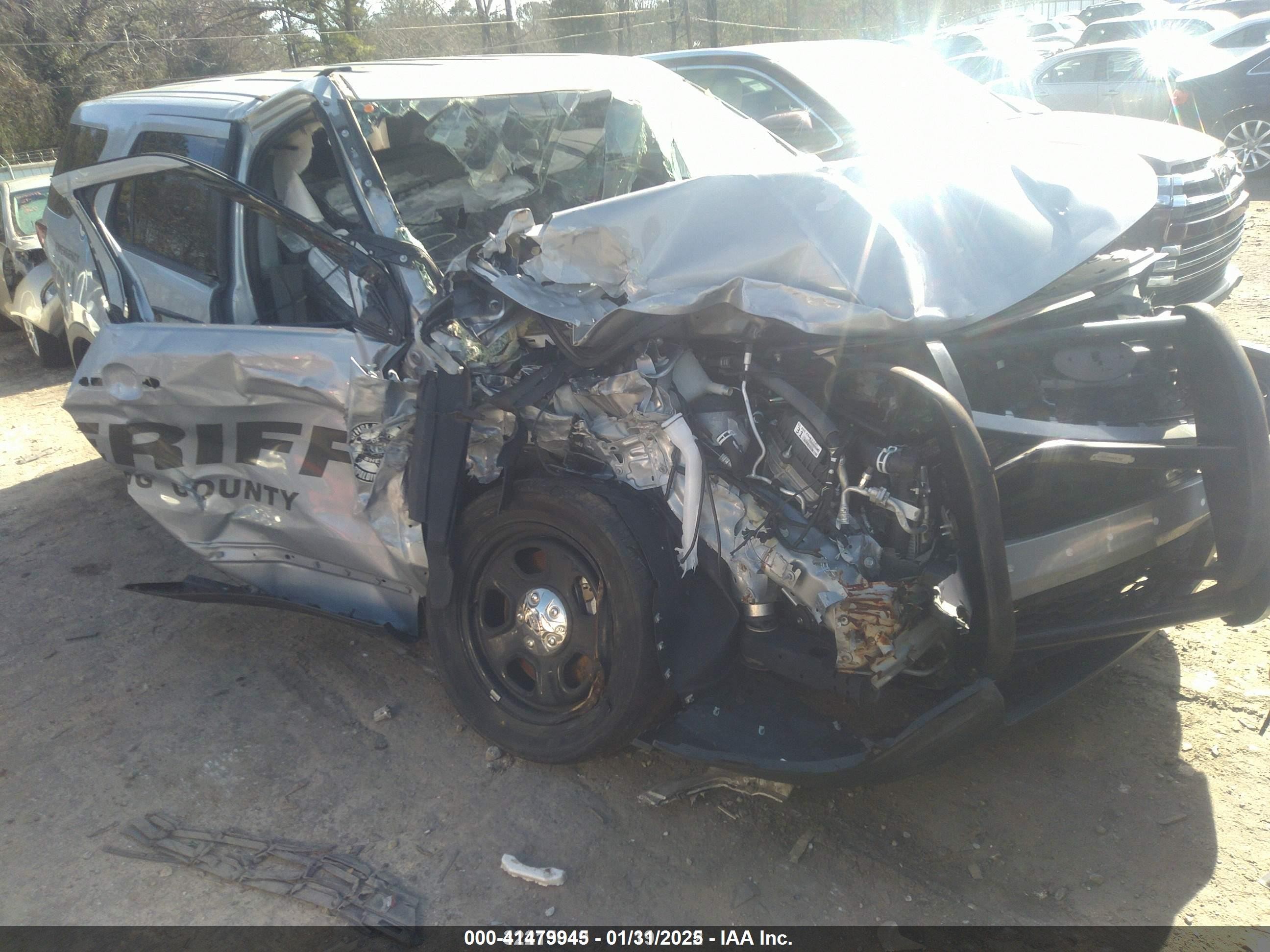 2018 Ford Police Interceptor Utility, VIN 1FM5K8AR4JGA99700 — Rollover