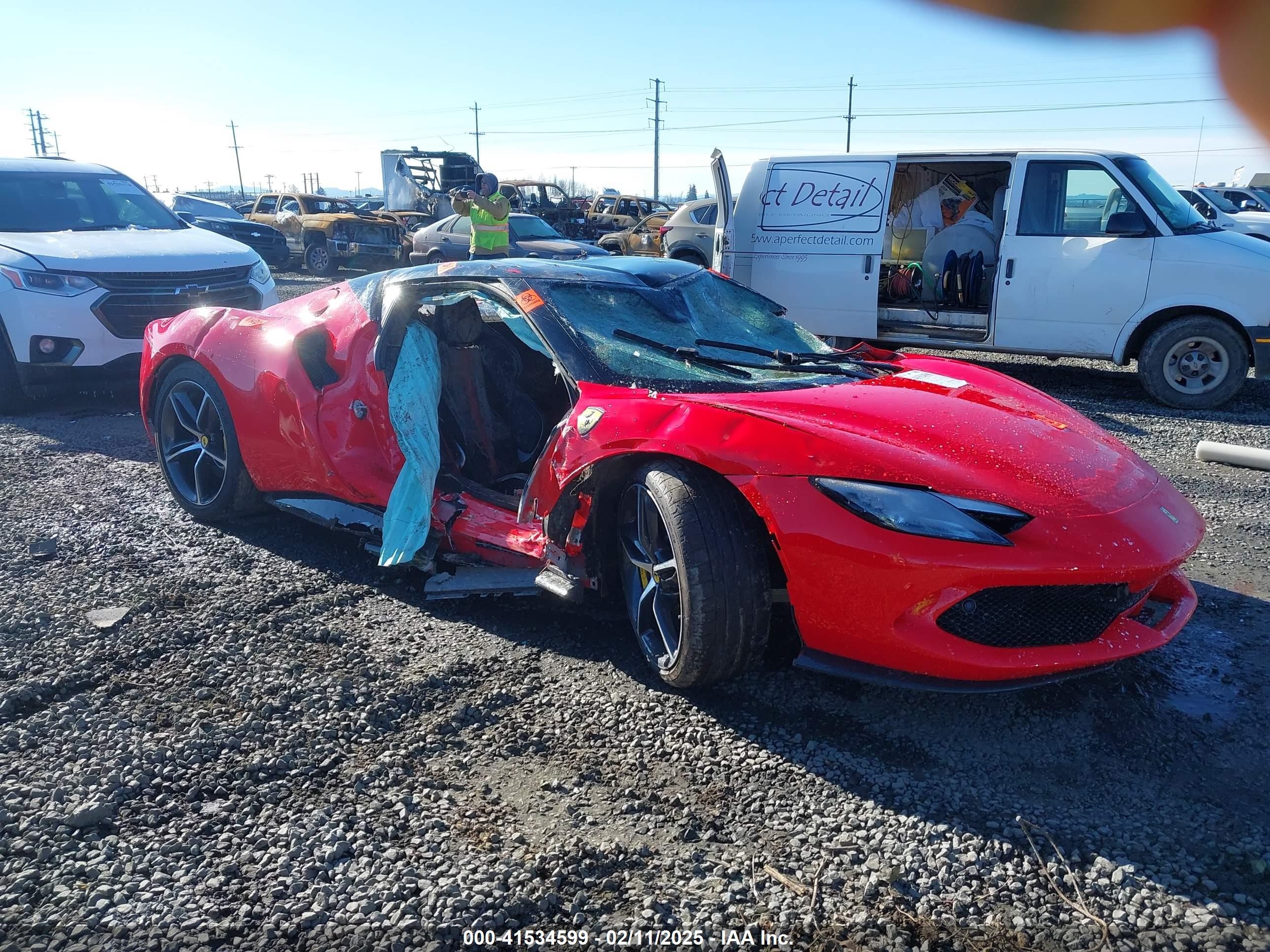 2023 Ferrari 296, VIN ZFF99SLA3P0296690 — Rollover