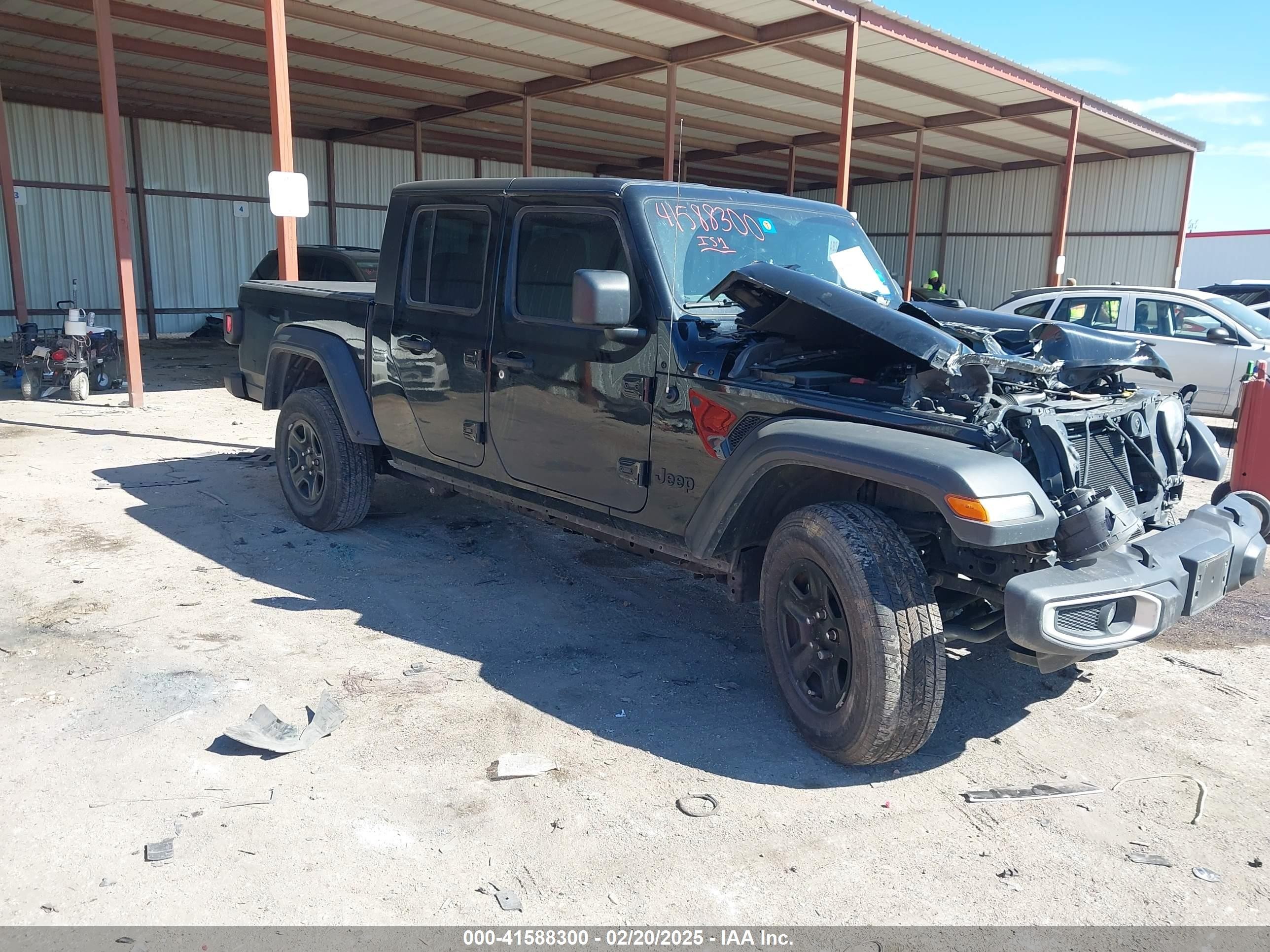 2023 Jeep Gladiator Sport S, VIN 1C6HJTAG0PL574465 — Front end