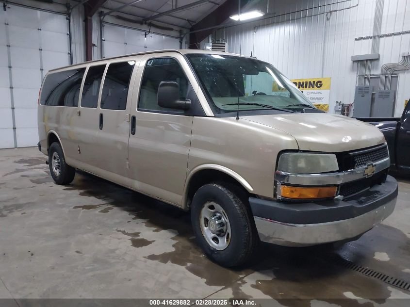 2012 Chevrolet Express Passenger 1LT, VIN 1GAZG1FAXC1127760 — Rear end