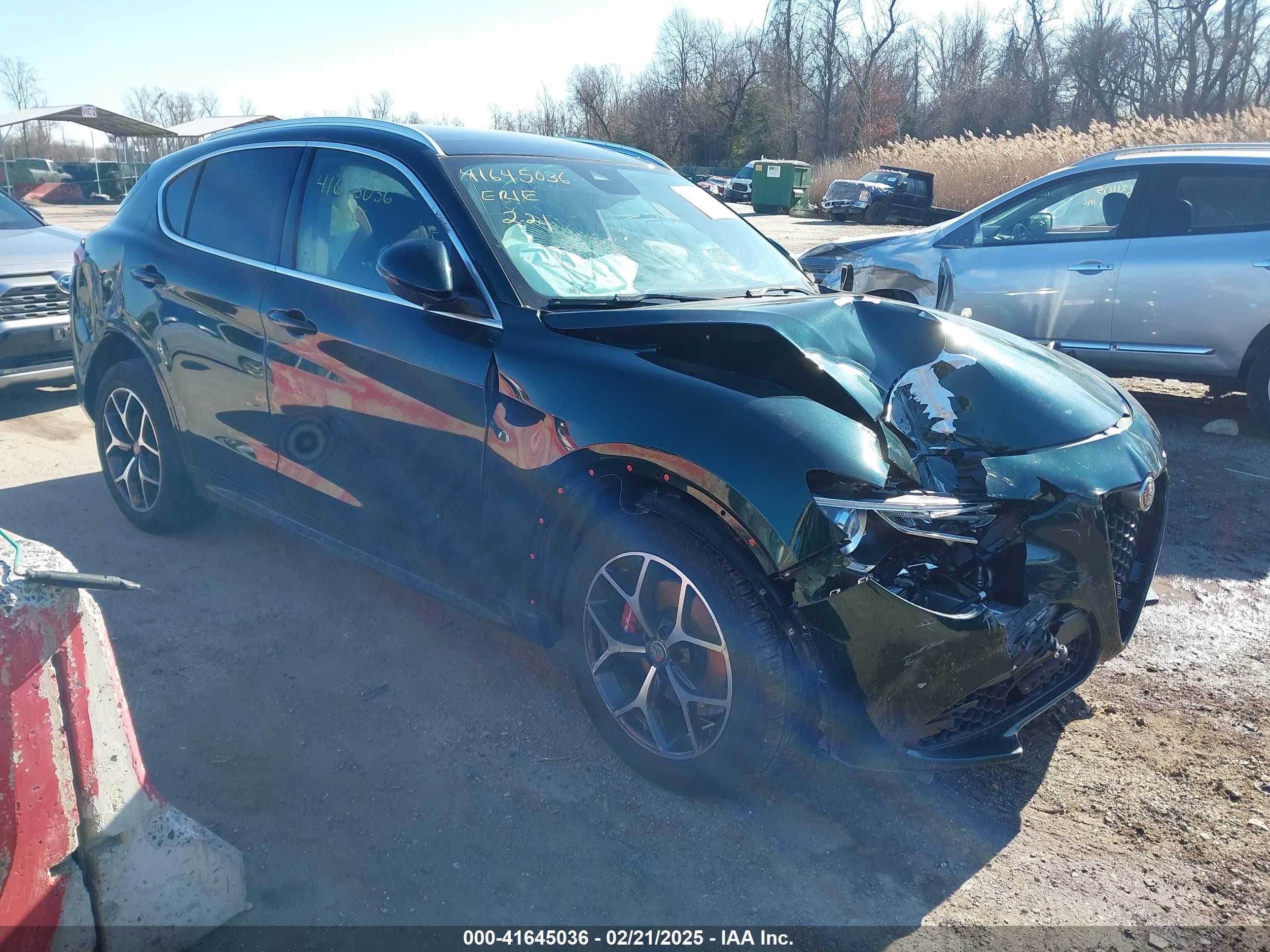 2021 Alfa Romeo Stelvio Ti Sport, VIN ZASPAKBN1M7D09674 — All over