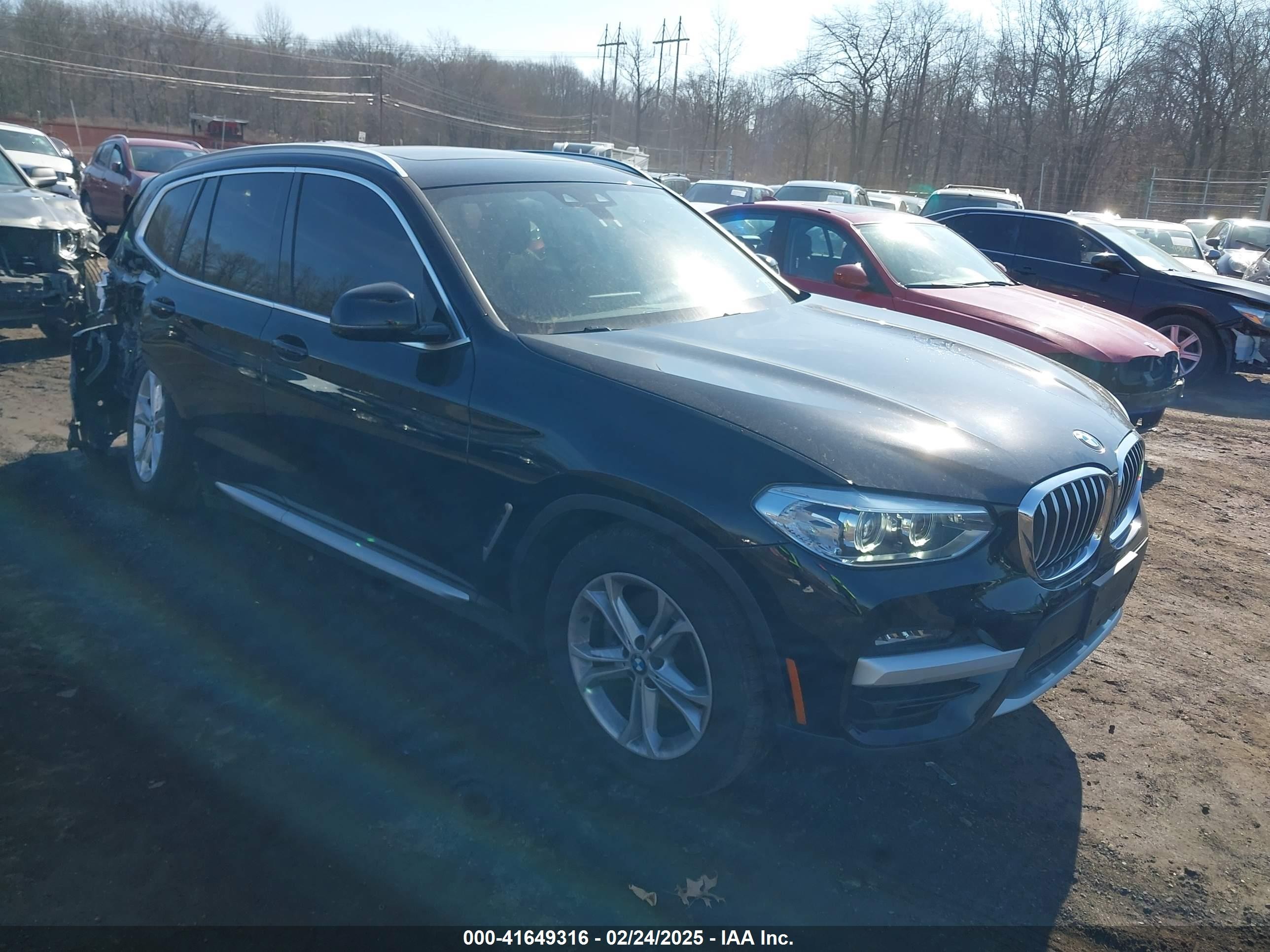 2021 BMW X3 xDrive30i, VIN 5UXTY5C06M9H71094 — Rear end