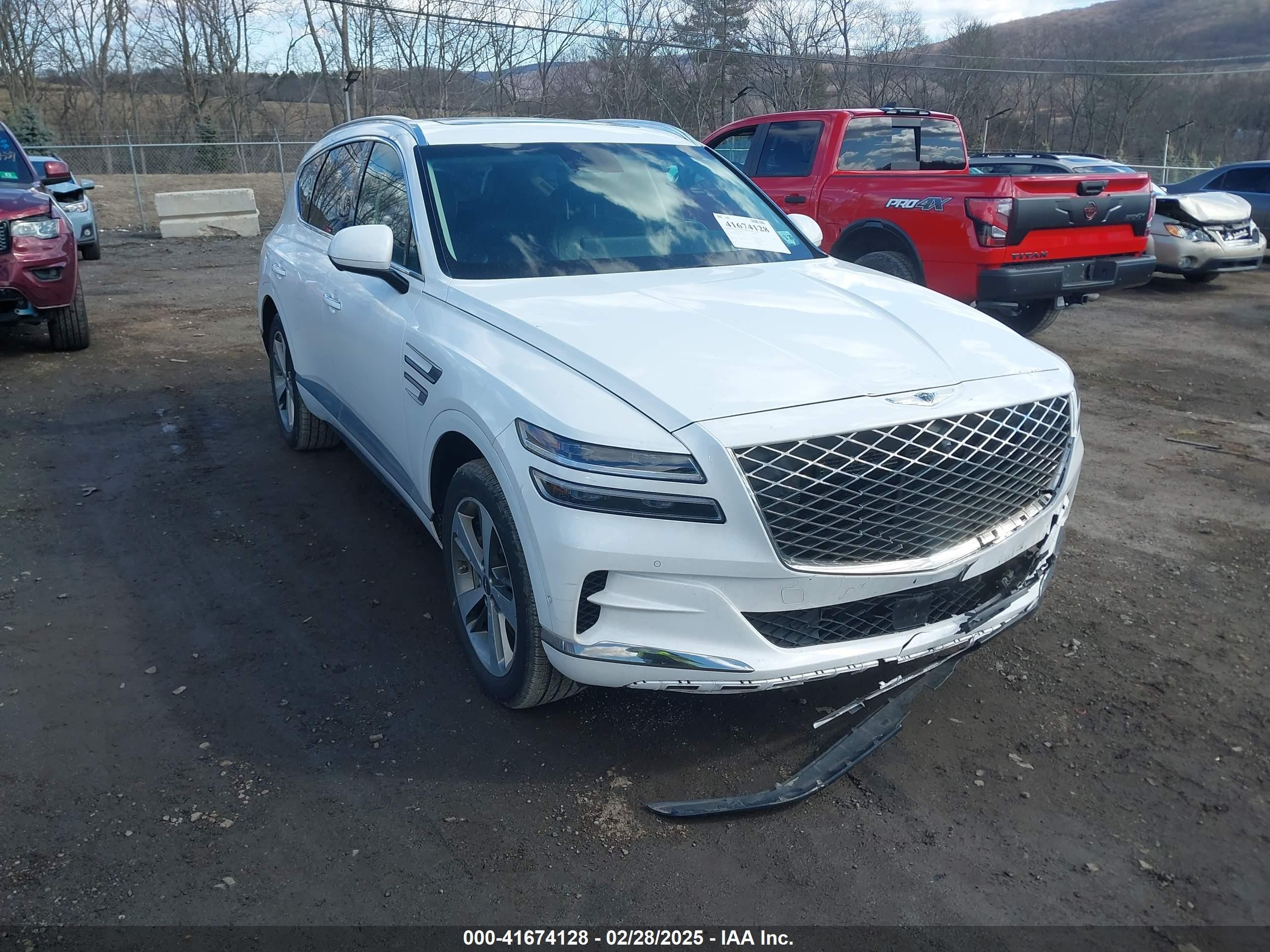 2021 Genesis GV80, VIN KMUHCESC9MU038823 — Front end