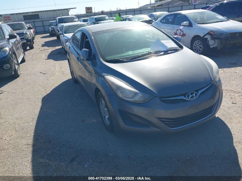 2014 Hyundai Elantra SE, VIN 5NPDH4AE4EH515489 — Theft recovery