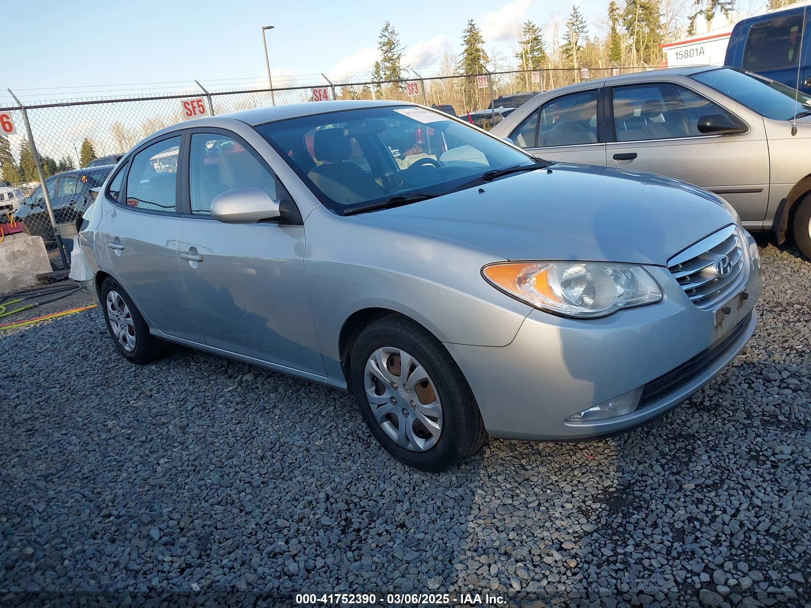 2010 Hyundai Elantra GLS, VIN KMHDU4AD7AU118258 — Rear end