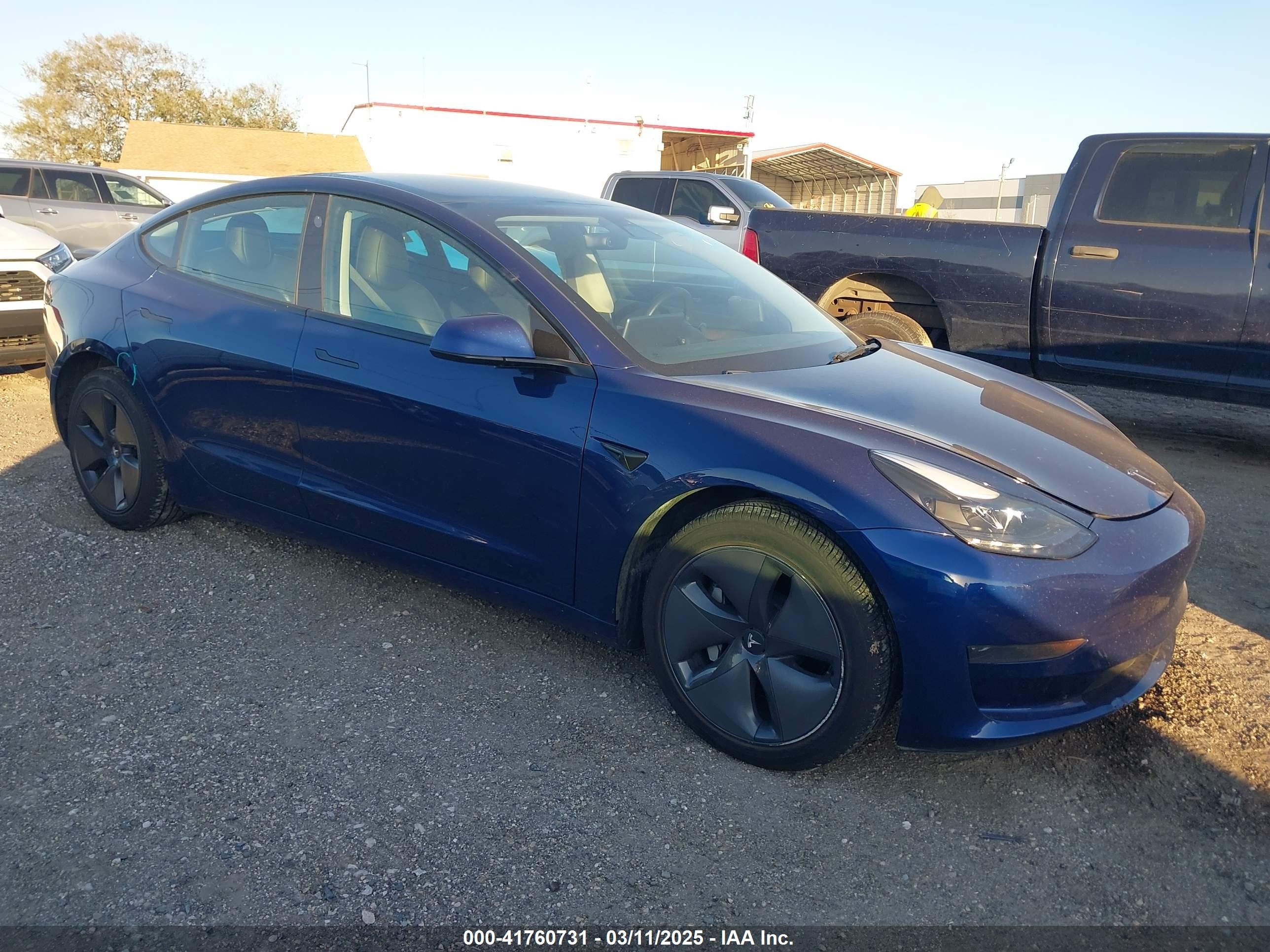 2022 Tesla Model 3, VIN 5YJ3E1EA3NF190553 — All over