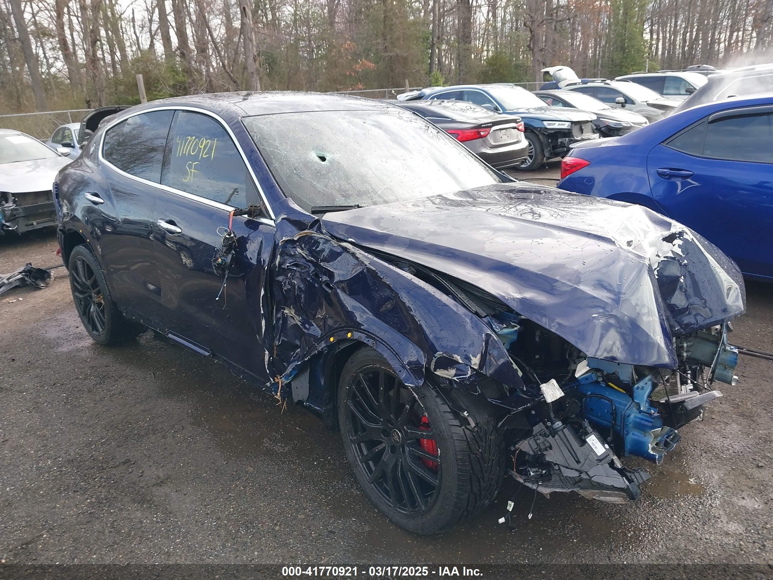 2021 Maserati Levante GranSport, VIN ZN661XUSXMX364840 — Rollover