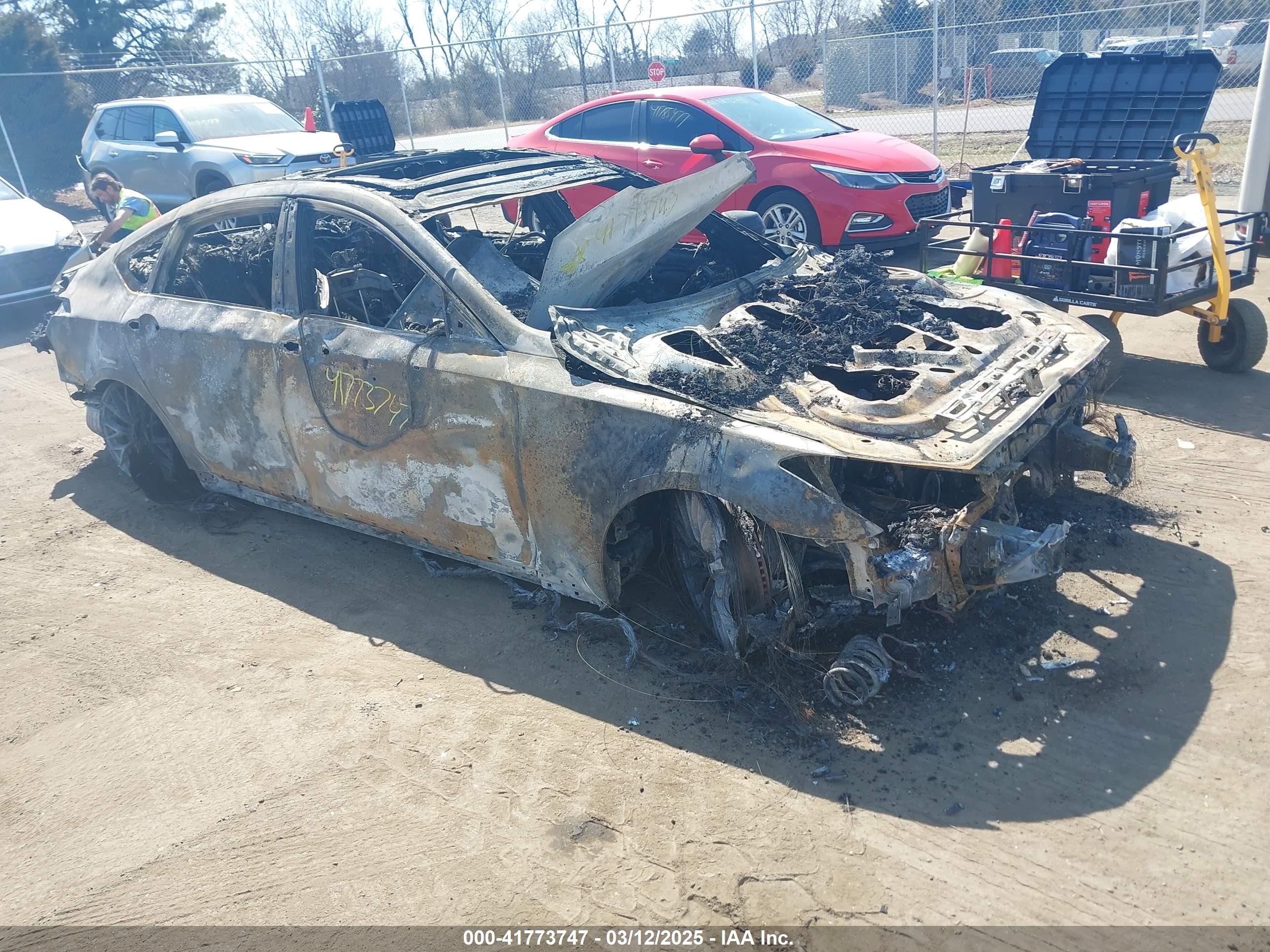 2018 Genesis G80 Sport, VIN KMHGN4JB0JU225550 — Burn
