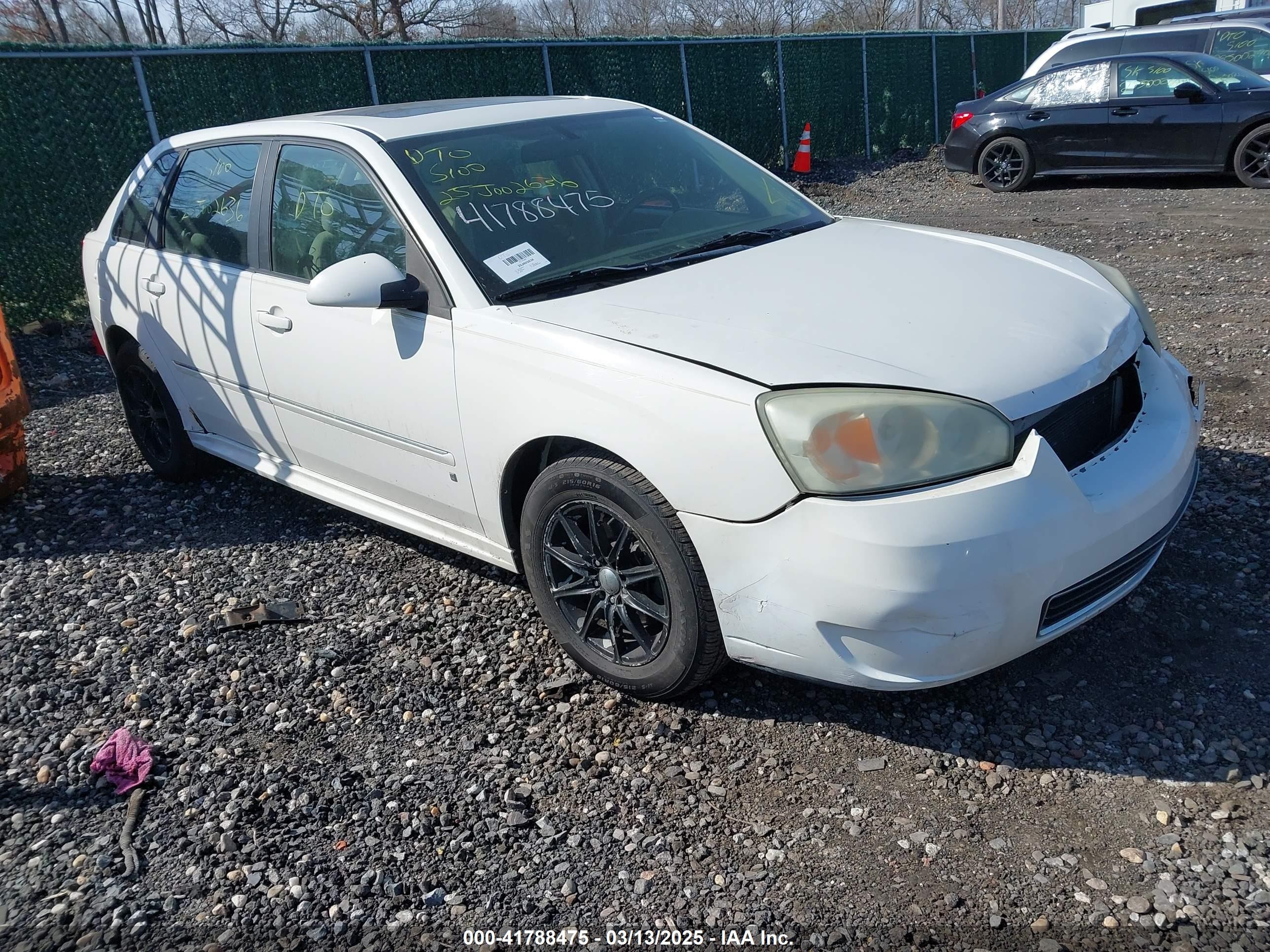 2006 Chevrolet Malibu Maxx LT, VIN 1G1ZT63856F249007 — Not stated