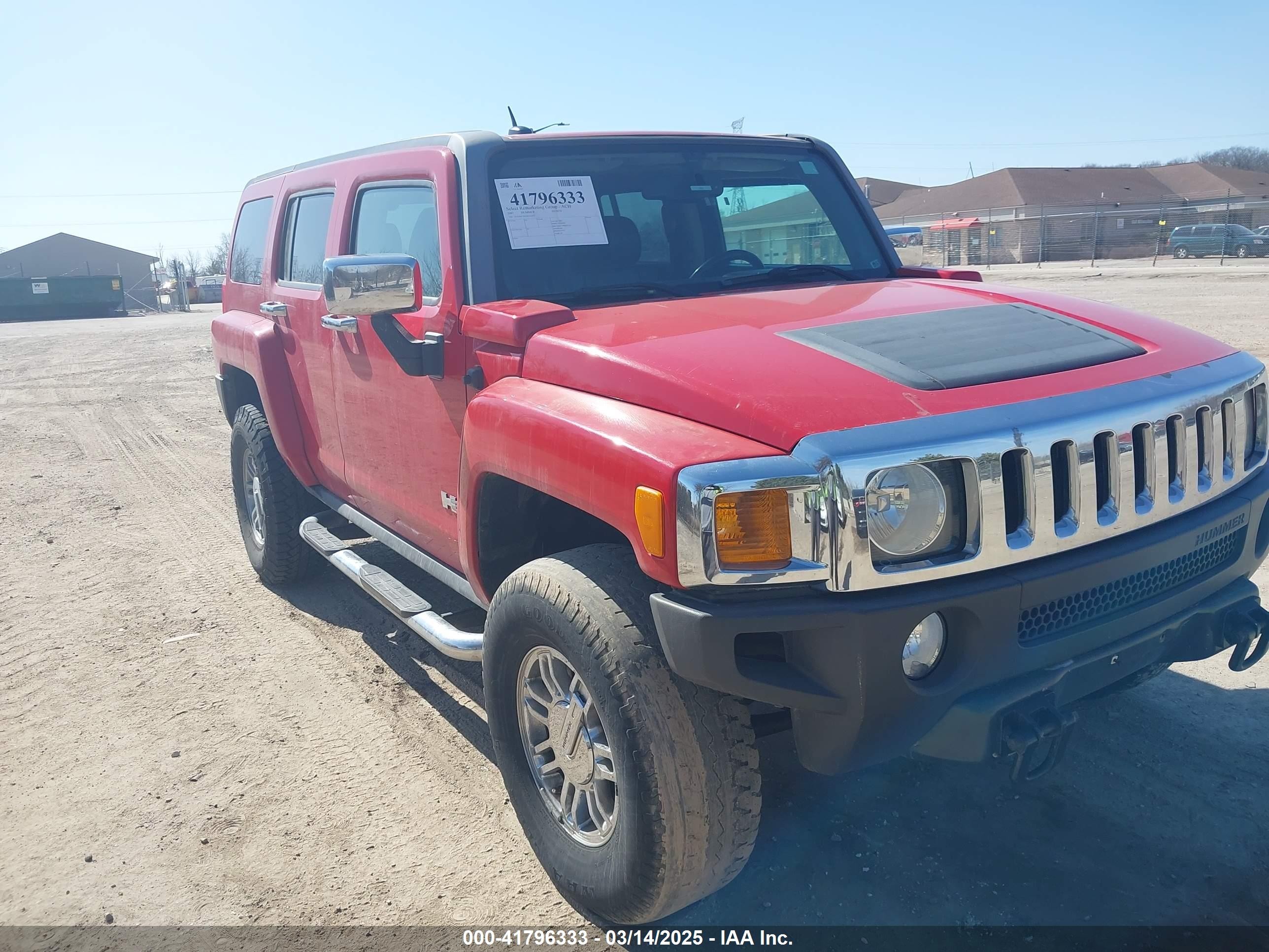 2007 Hummer H3 SUV, VIN 5GTDN13E678142471 — Repossession