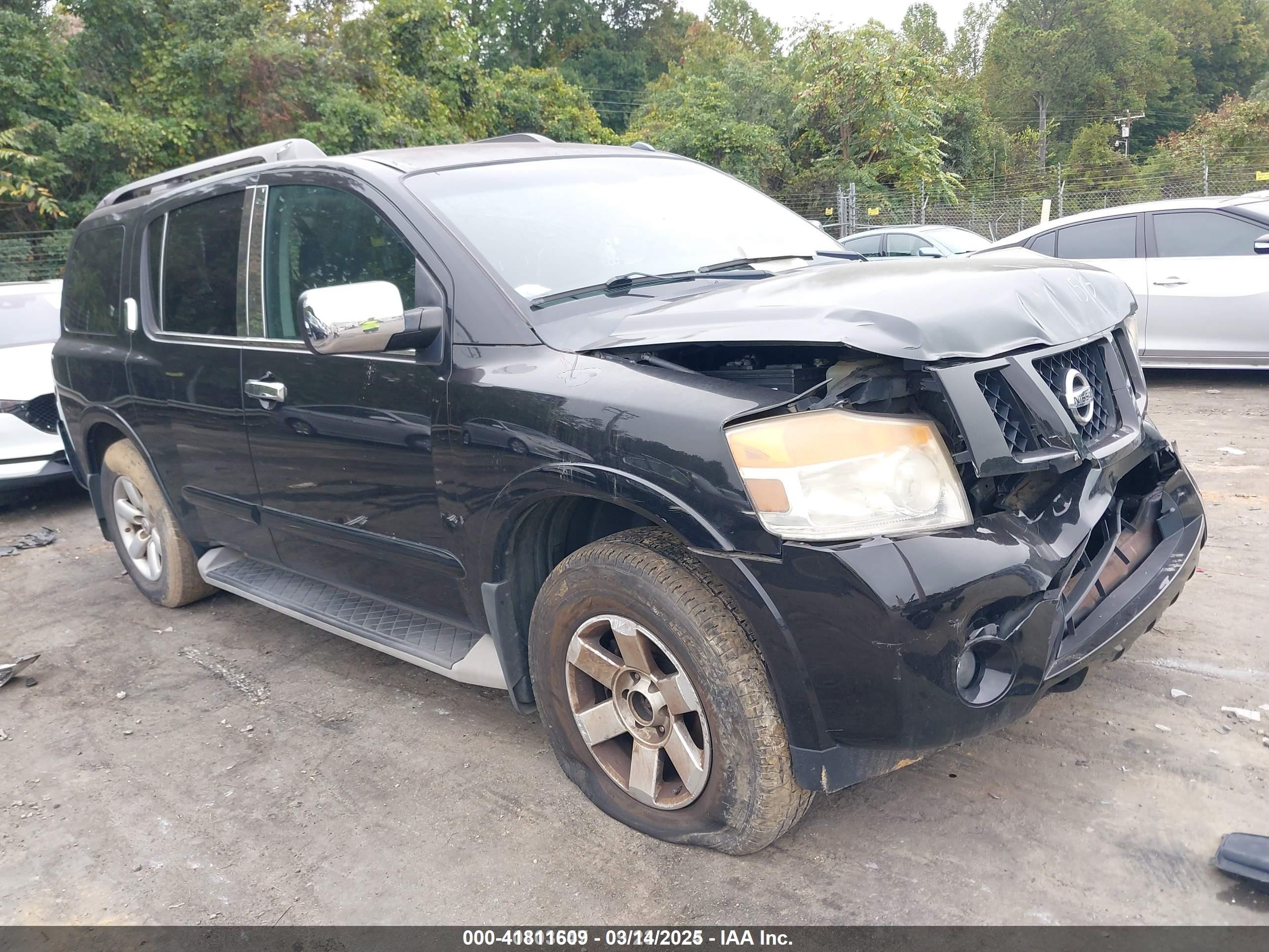 2012 Nissan Armada Platinum, VIN 5N1AA0NC2CN614197 — Front end