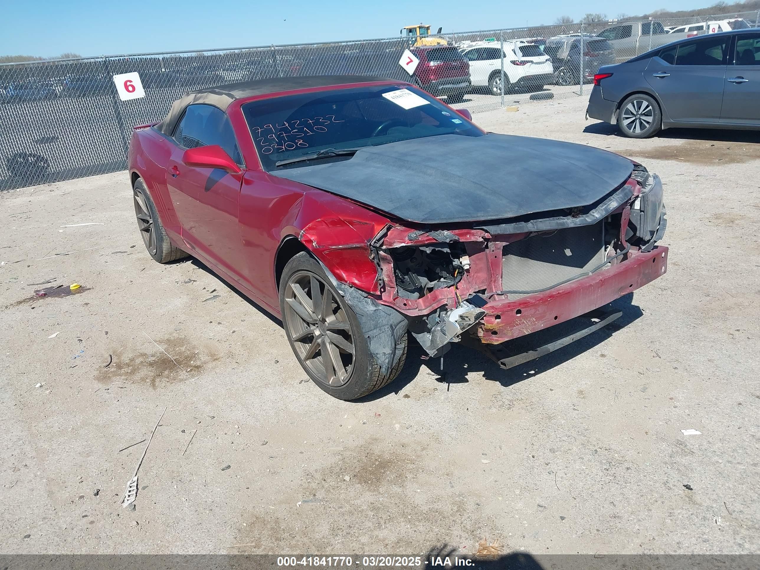 2015 Chevrolet Camaro LT, VIN 2G1FD3D33F9297518 — Front end