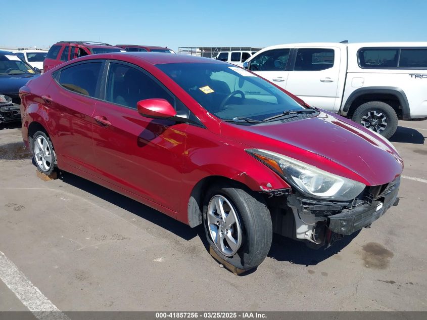 2014 Hyundai Elantra Limited, VIN 5NPDH4AE7EH534926 — Side