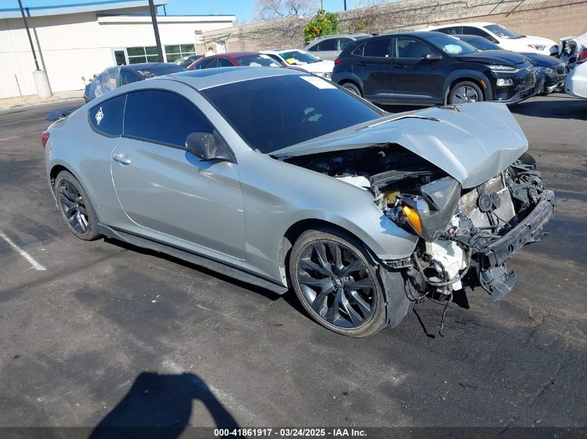 2013 Hyundai Genesis Coupe Track, VIN KMHHU6KJ9DU107882 — Front end