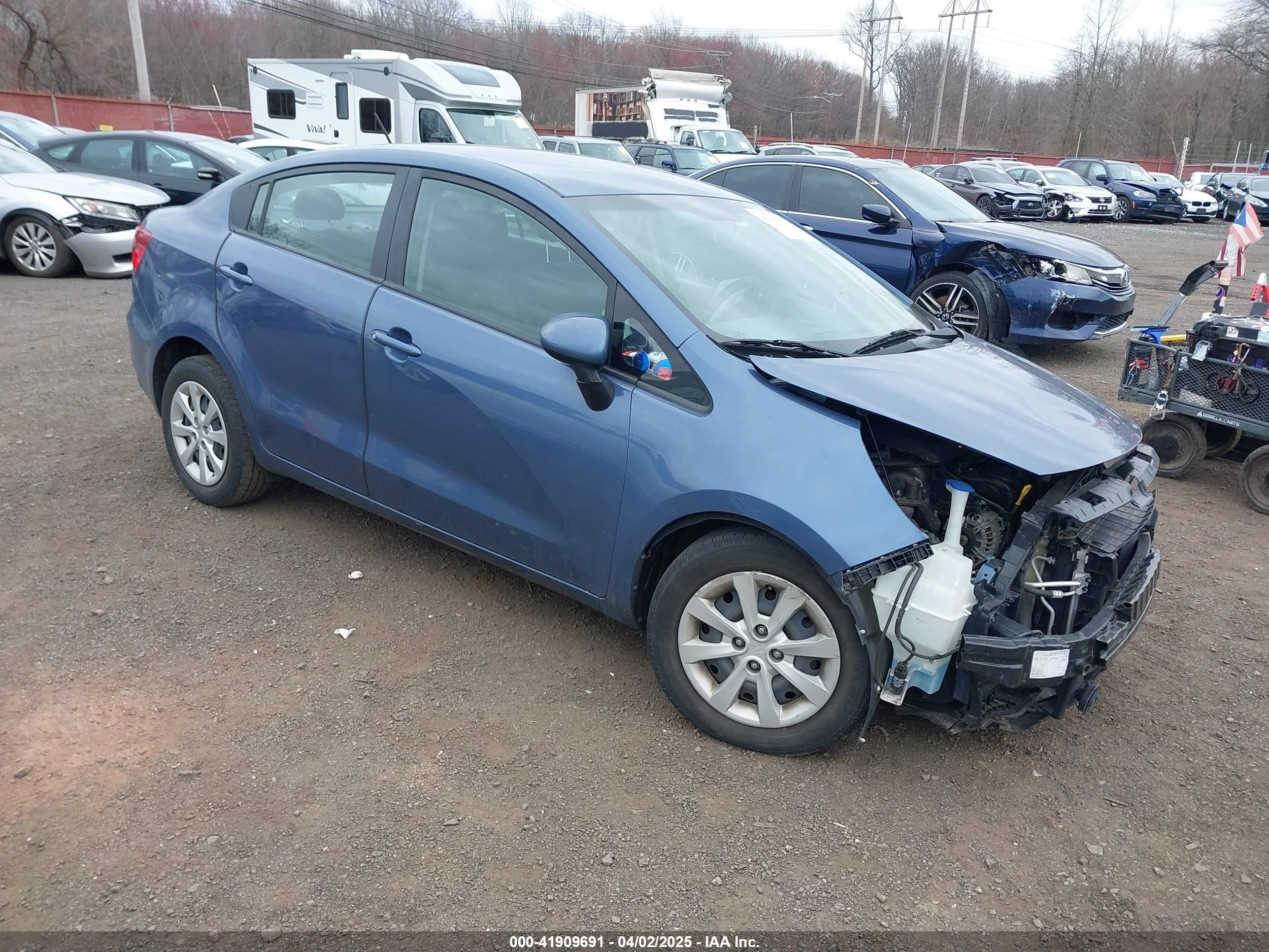 2016 Kia Rio LX, VIN KNADM4A33G6659846 — Front end