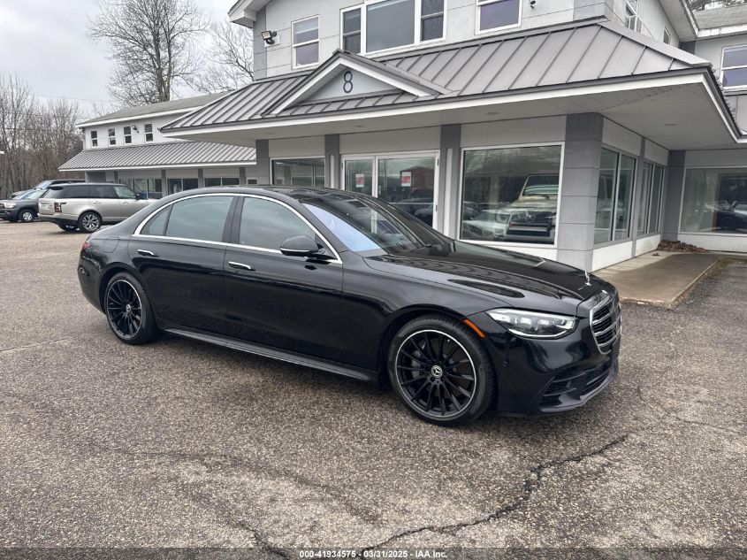 2022 Mercedes-Benz S 580, VIN W1K6G7GB3NA129301 — Auction photo