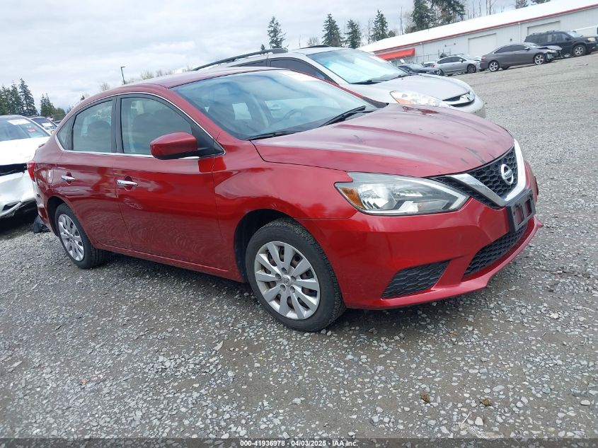 2016 Nissan Sentra SV, VIN 3N1AB7AP2GL663301 — Rear end