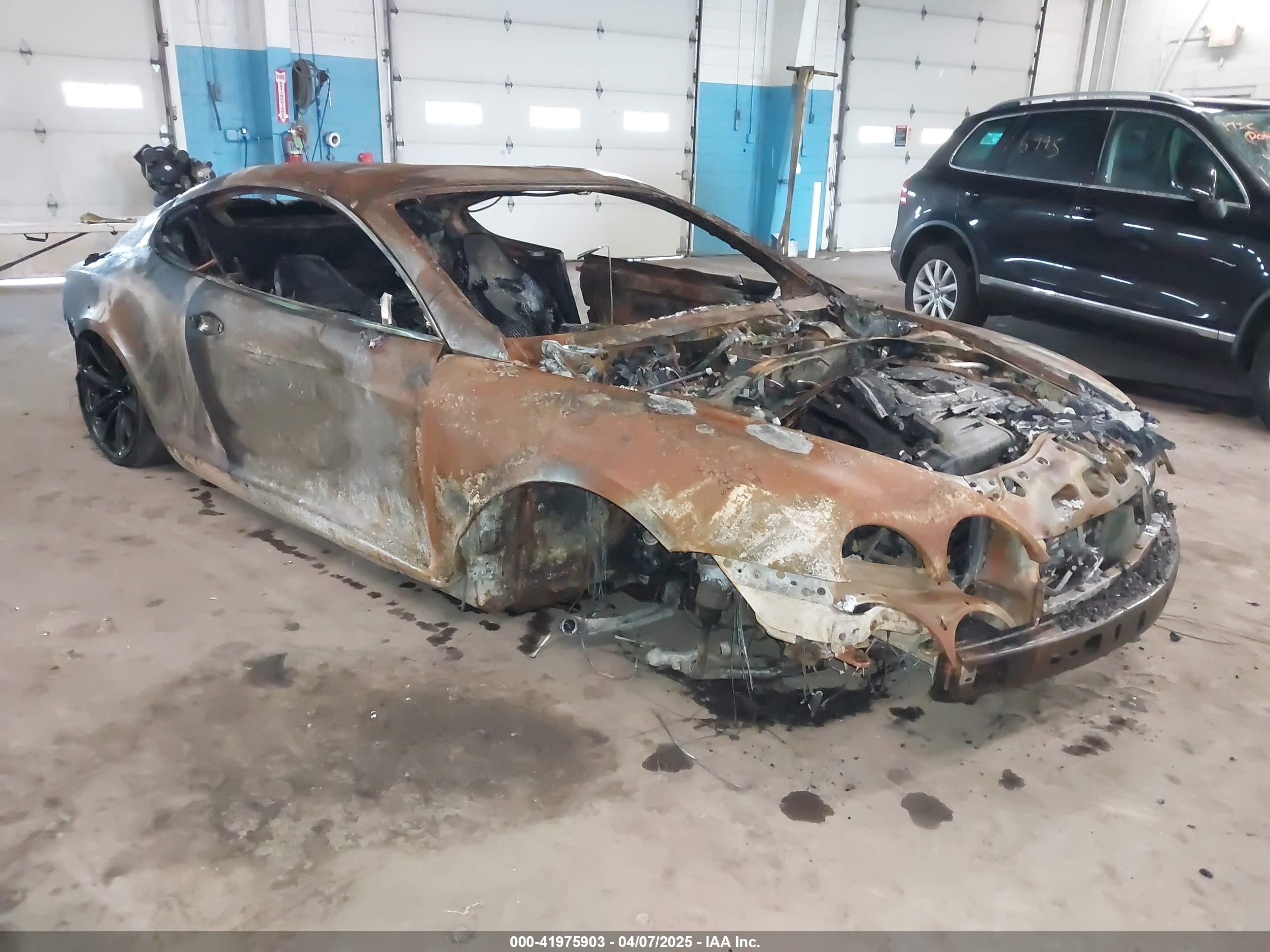 2010 Bentley Continental GT SUPERSPORTS, VIN SCBCU8ZA1AC063624 — Interior fire