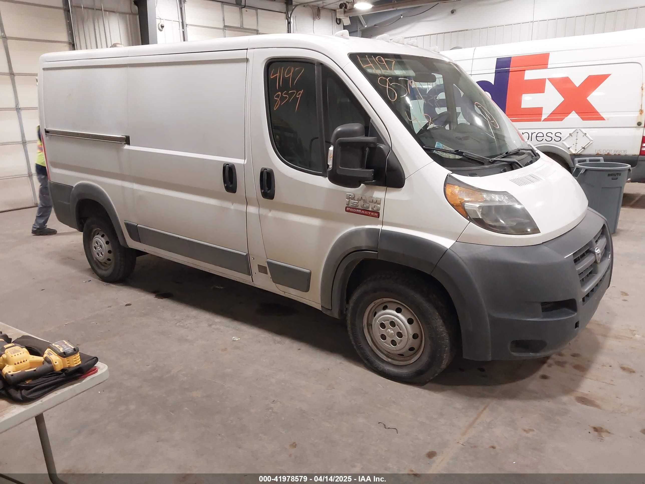 2016 Ram ProMaster Cargo, VIN 3C6TRVAG7GE106577 — Fresh water flood