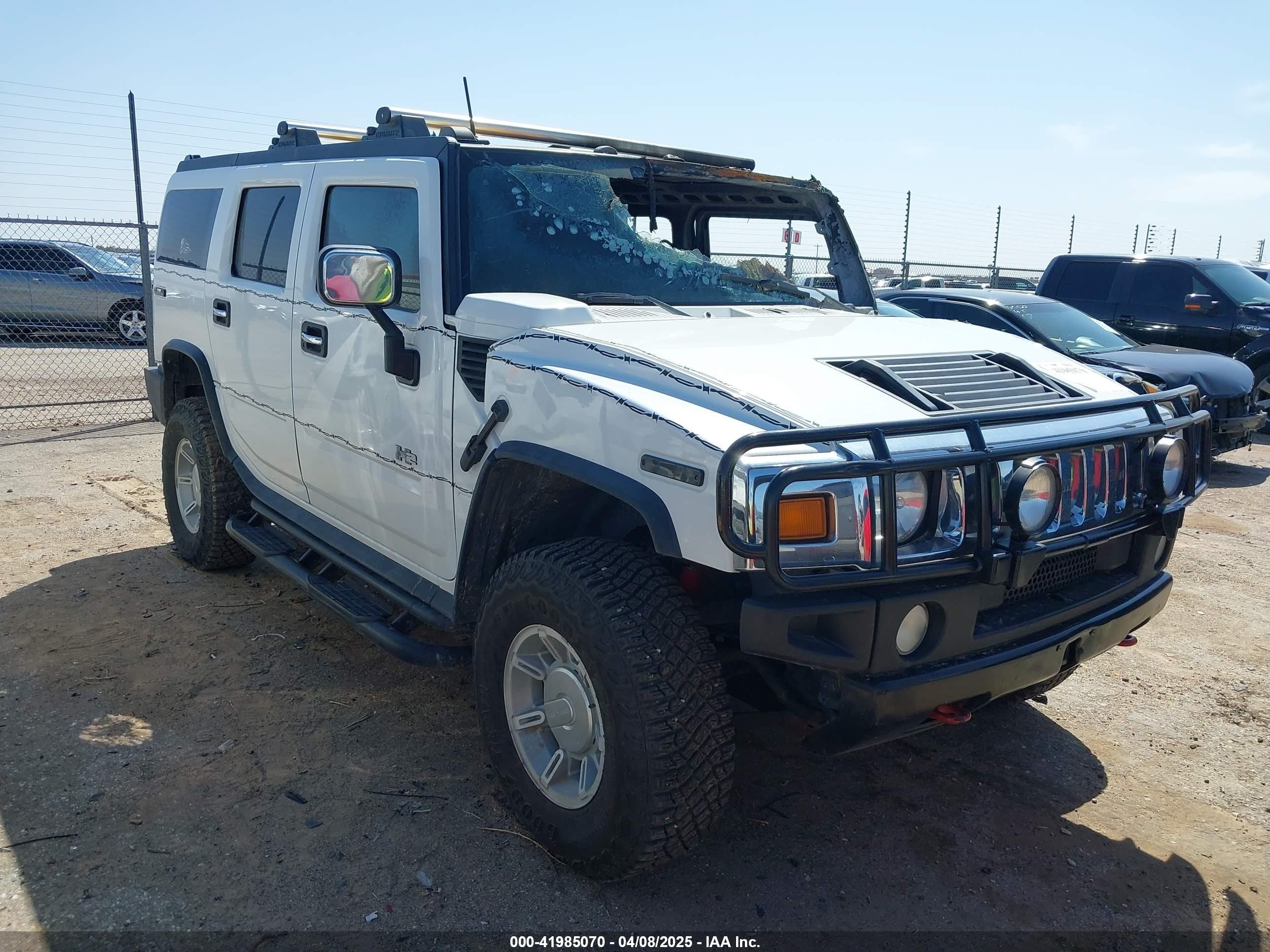 2003 Hummer H2, VIN 5GRGN23U13H132778 — Interior fire