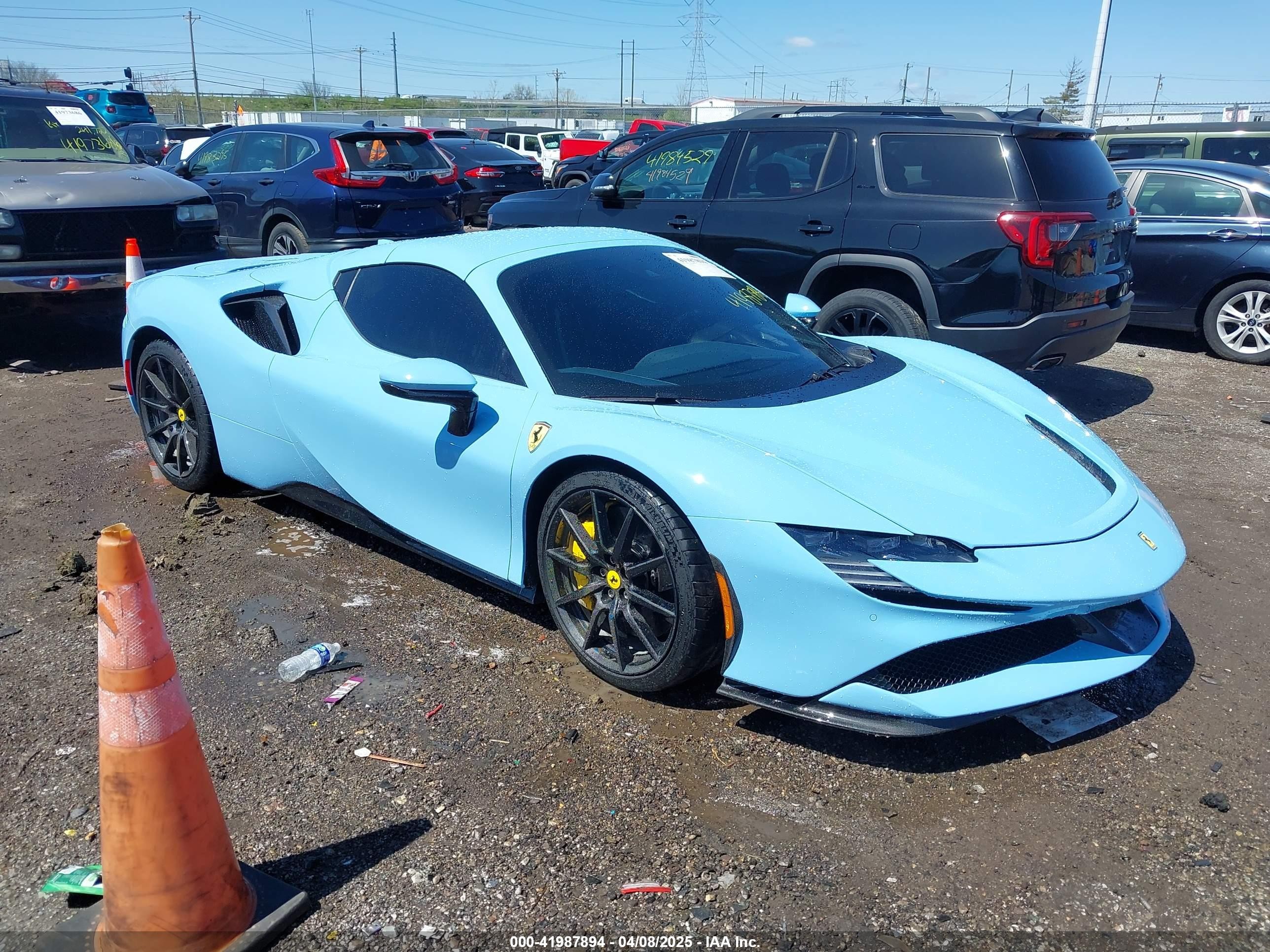 2024 Ferrari SF90, VIN ZFF96NMA1R0310002 — Water / flood