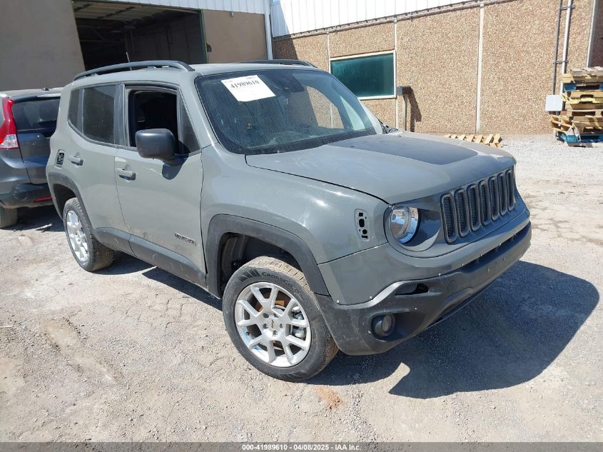 2022 Jeep Renegade Latitude, VIN ZACNJDB15NPN80201 — Фото с аукциона