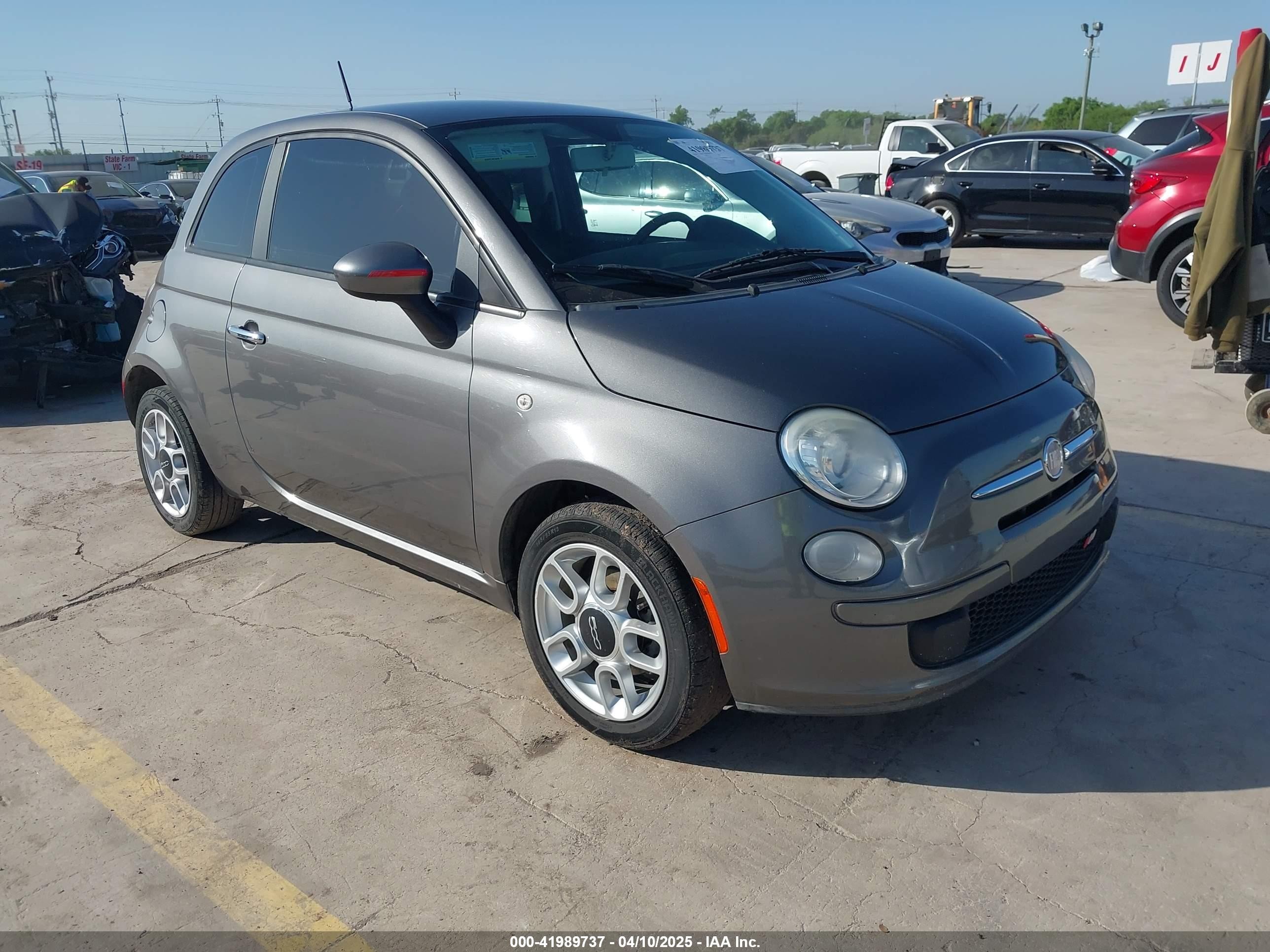 2013 FIAT 500 Pop, VIN 3C3CFFAR6DT546357 — Theft recovery
