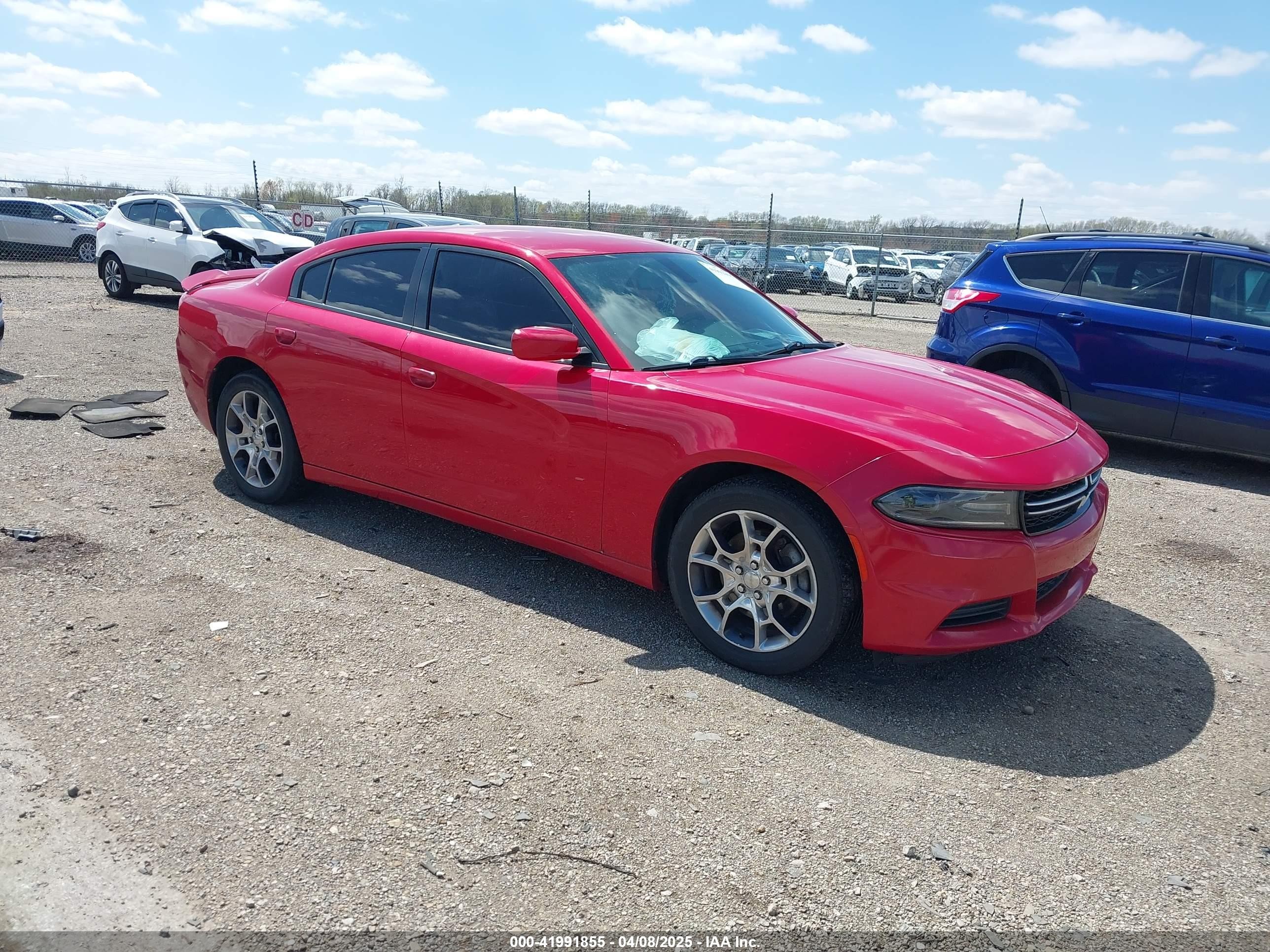 2015 Dodge Charger SE, VIN 2C3CDXFG8FH875639 — Water / flood