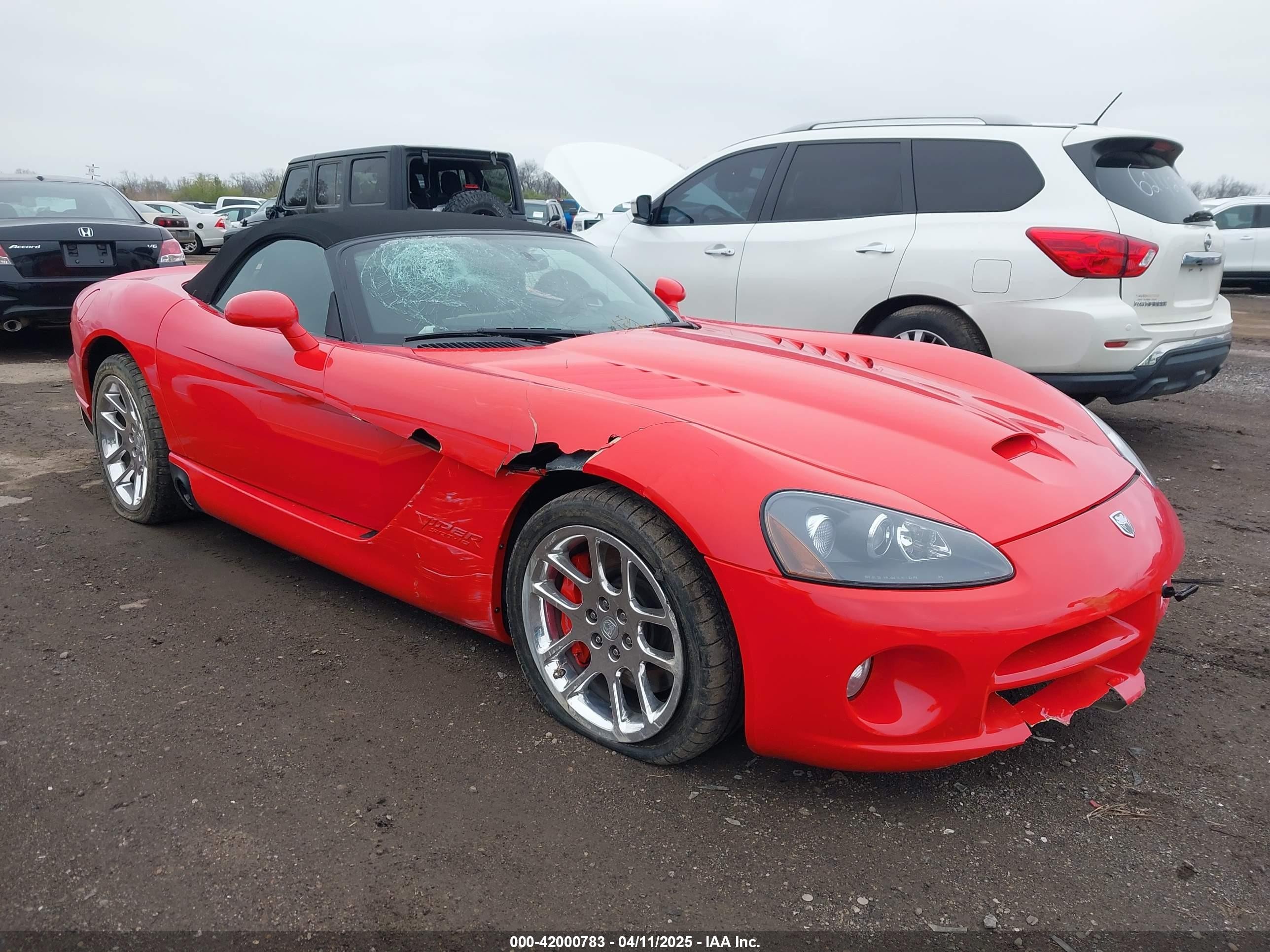 2005 Dodge Viper SRT-10, VIN 1B3JZ65Z25V500516 — Перед