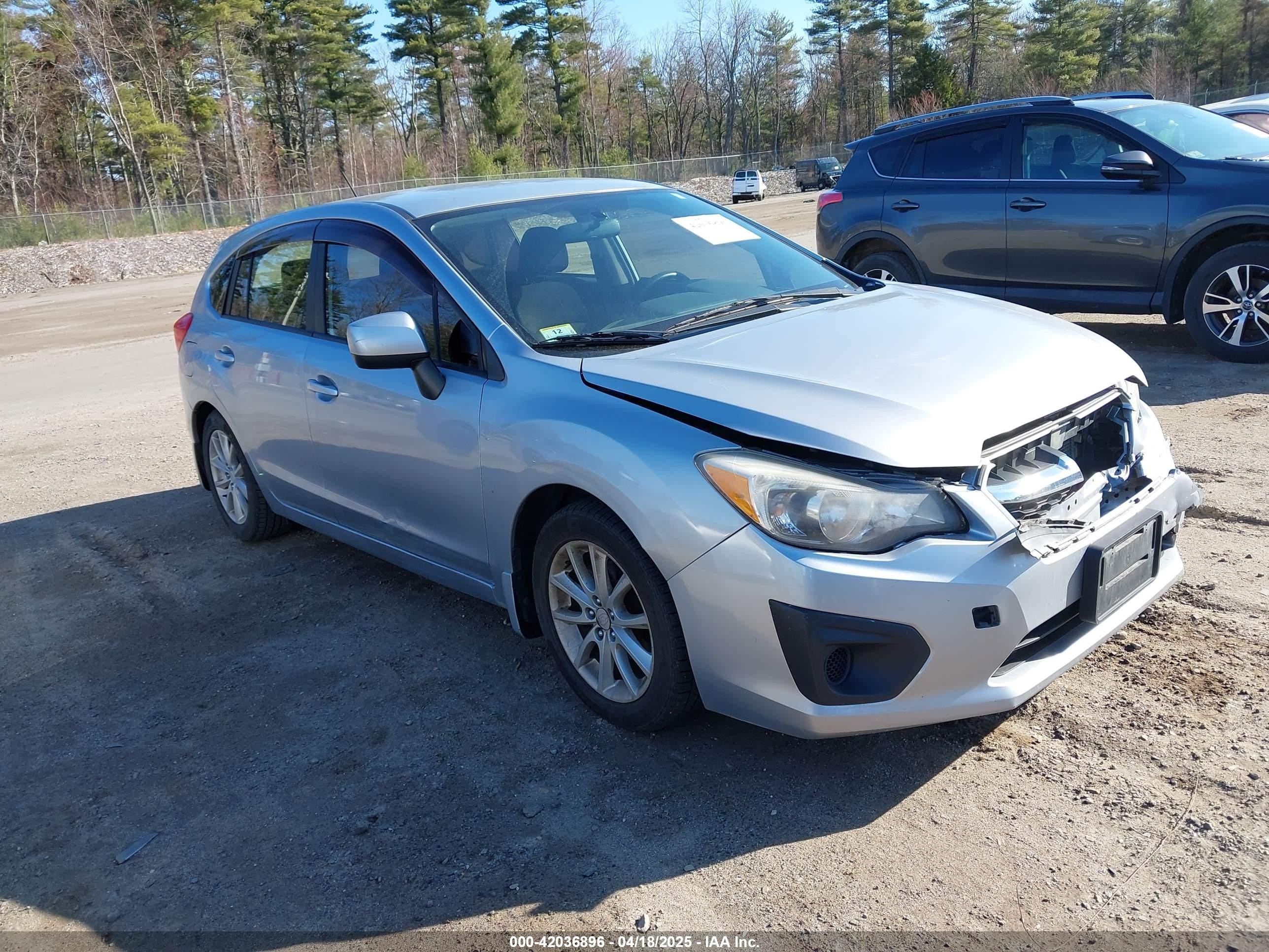 2013 Subaru Impreza Premium, VIN JF1GPAC65DH822709 — Front end