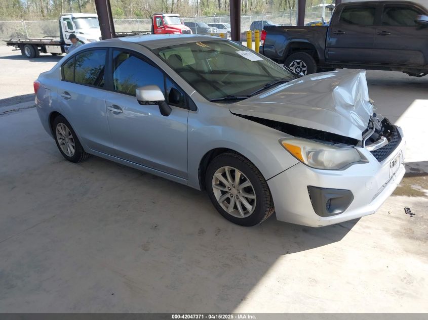 2013 Subaru Impreza Premium, VIN JF1GJAC63DH016174 — Front end