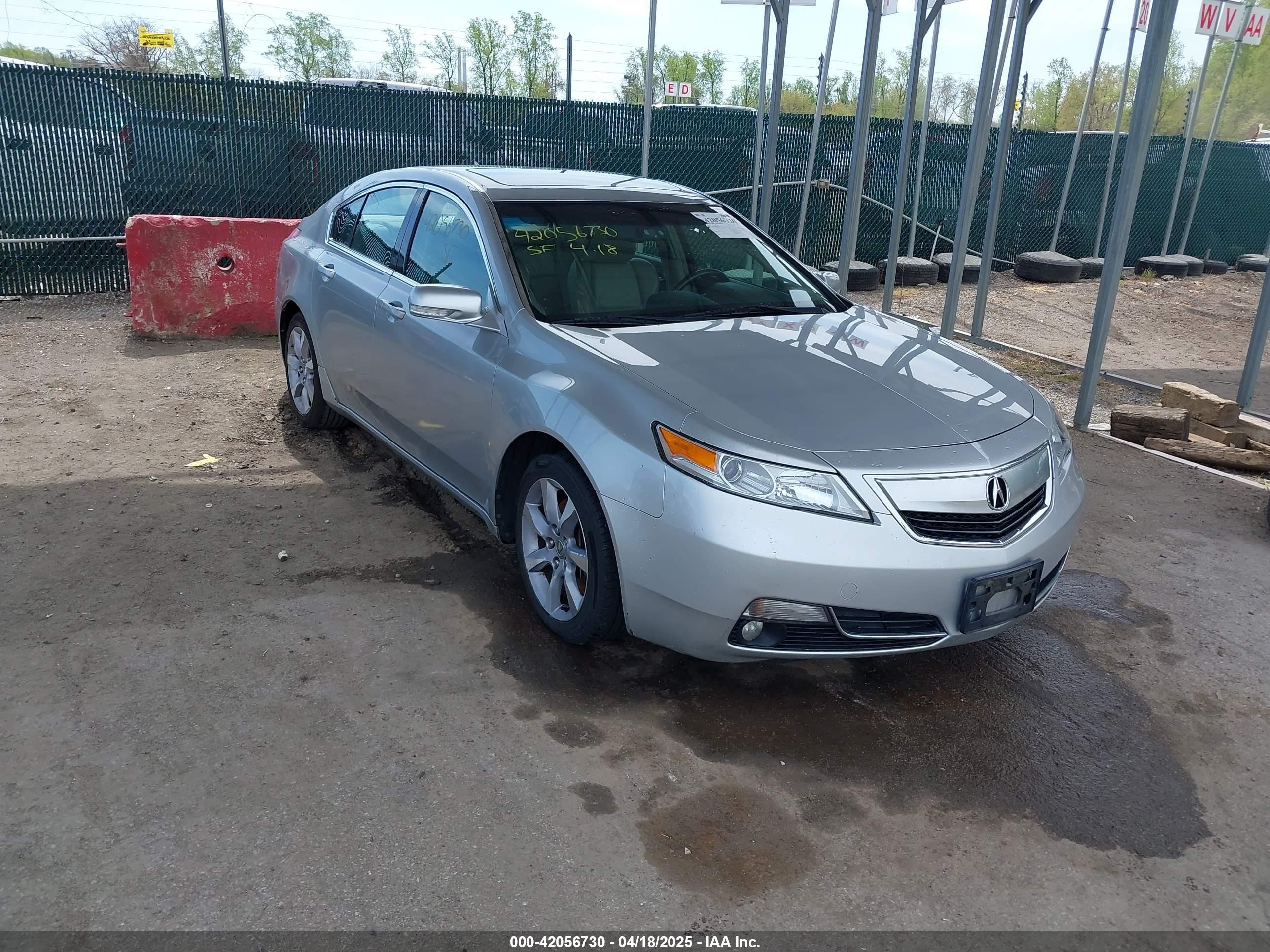 2012 Acura TL Auto, VIN 19UUA8F29CA037134 — Fresh water flood